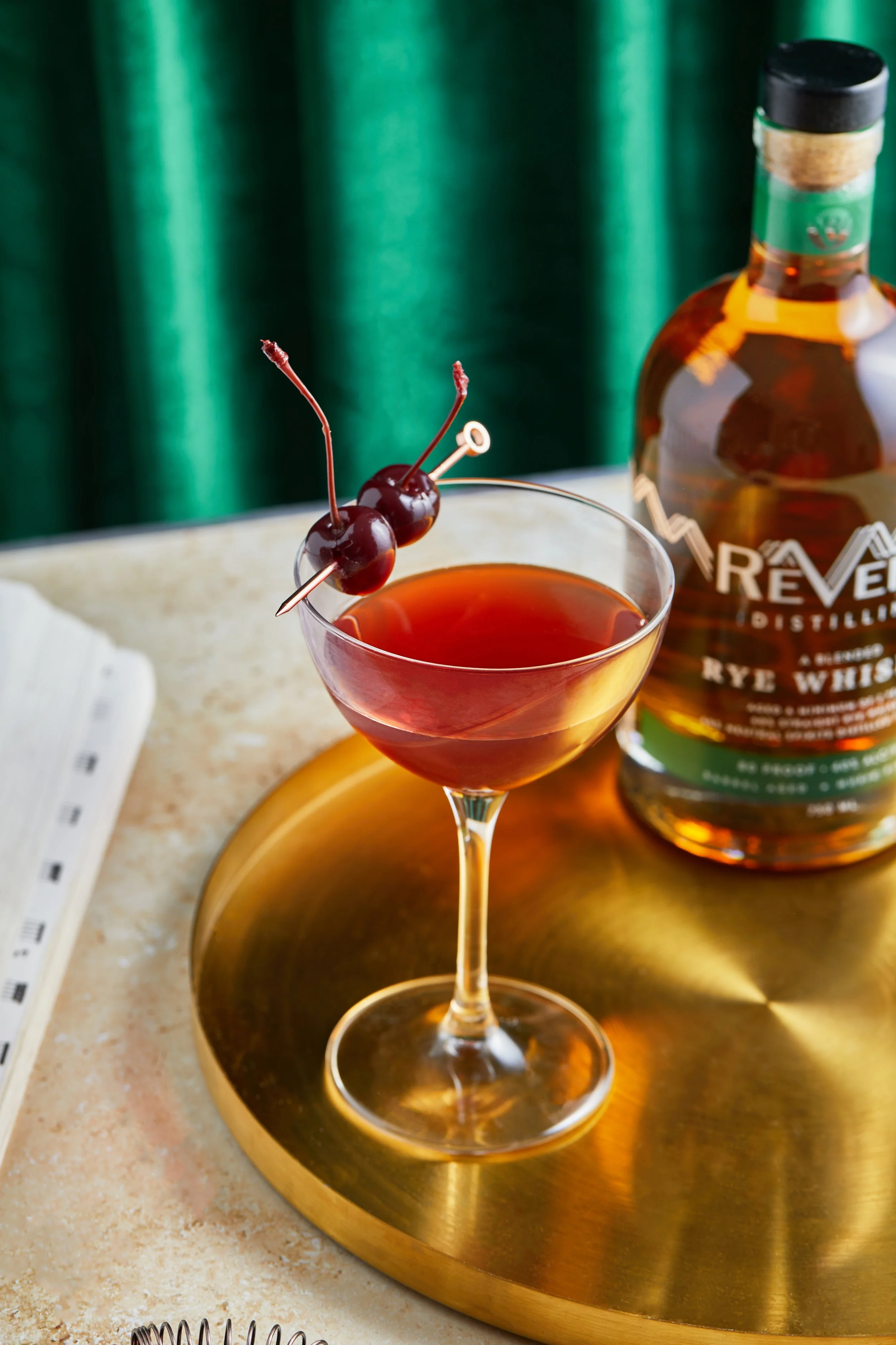 Sazerac Style Cocktail with Rye Whiskey Made in Texas