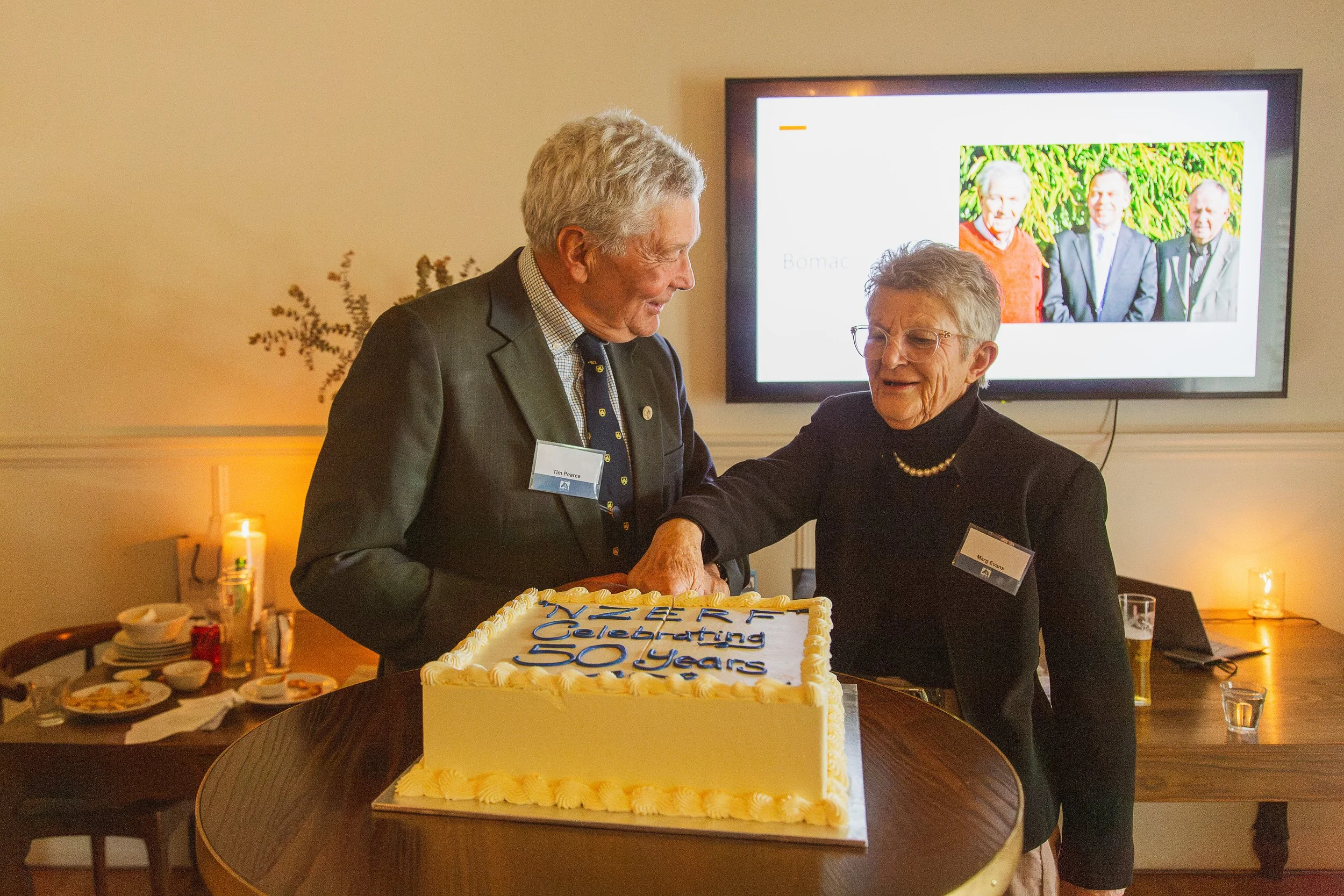 Dr Tim Pearce and Dr Marg Evans