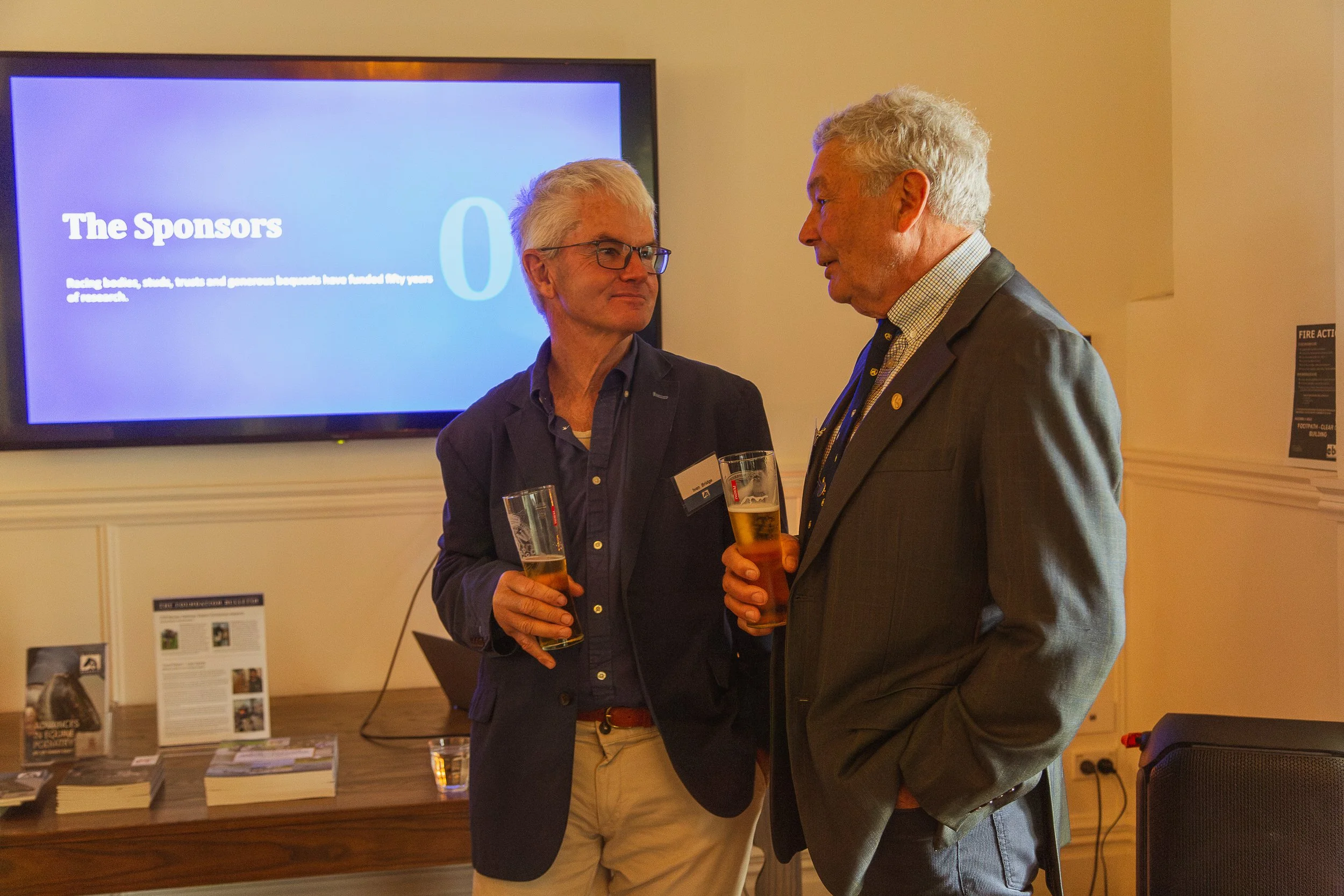Dr Ivan Bridge (Past Chair NZEHA) and Dr Tim Pearce (Current Chair NZERF)