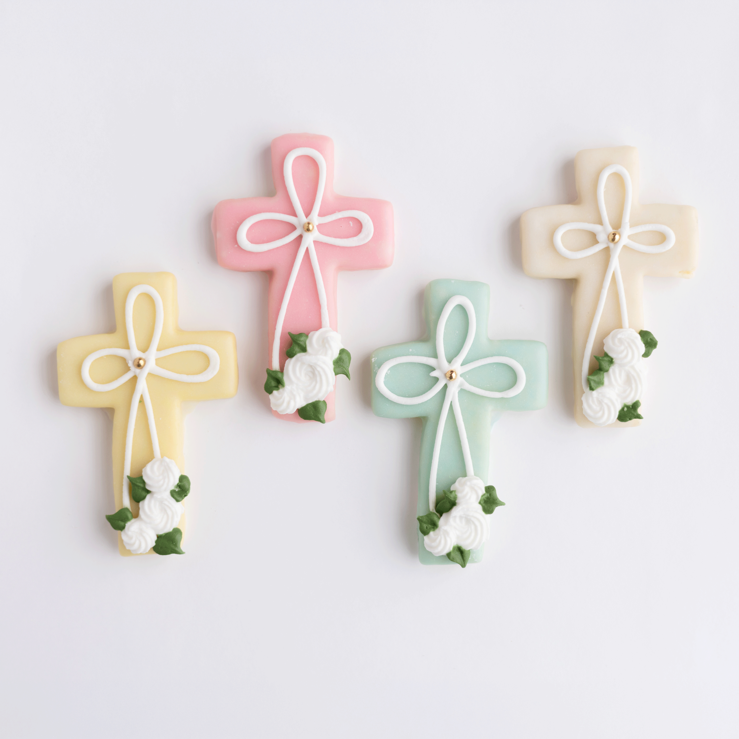 Easter Cross Decorated Iced Tea Cakes