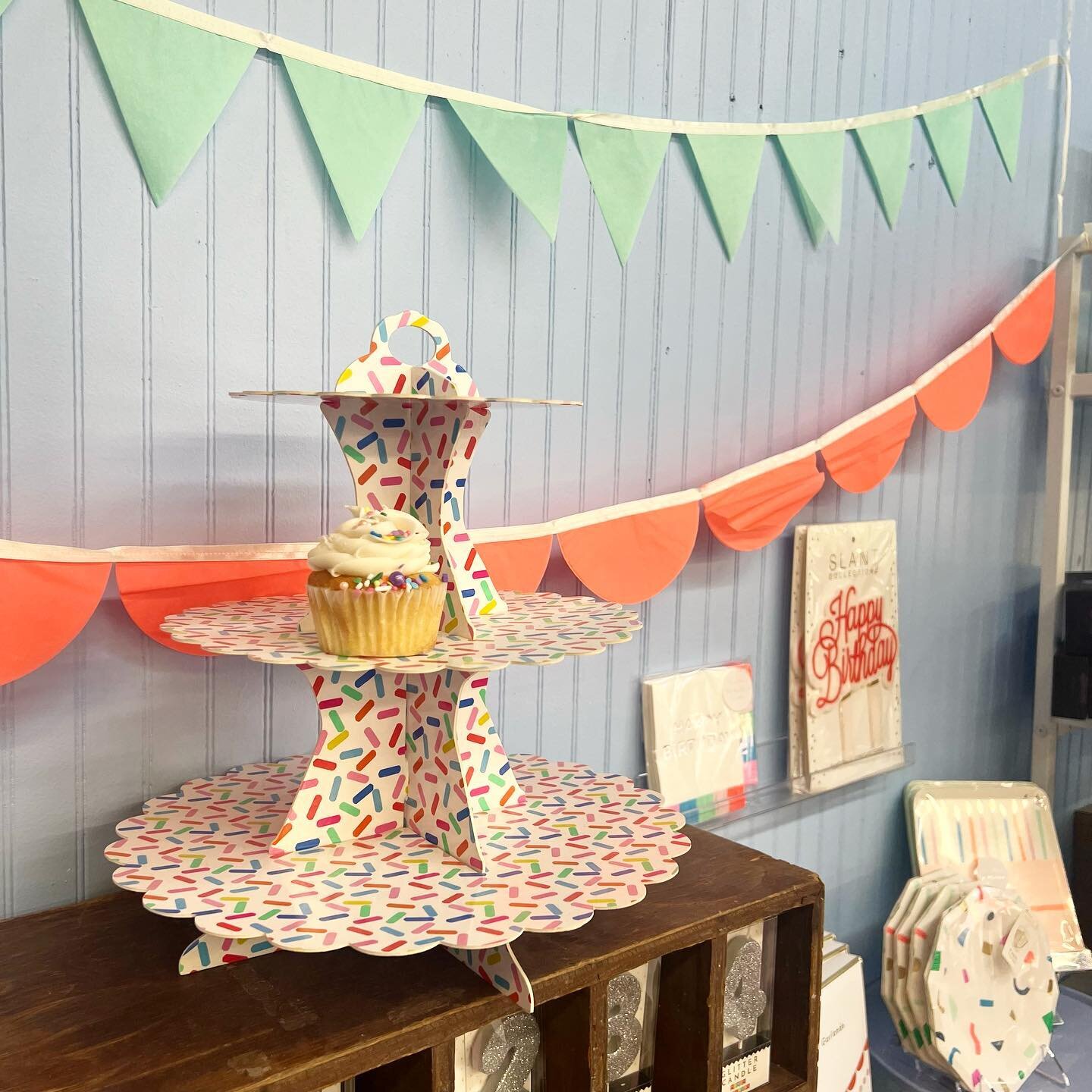 Need to throw together a quick birthday celebration? We&rsquo;ve got everything you need! Banners, cupcakes, and even the cupcake stands! Give us a call and we can pull something together for you!