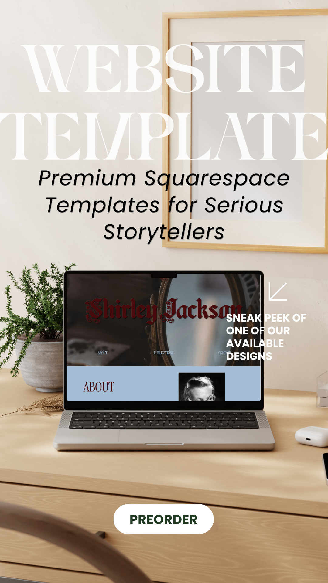 Redeem for the Author Template of Your Choice (Pre-Order)