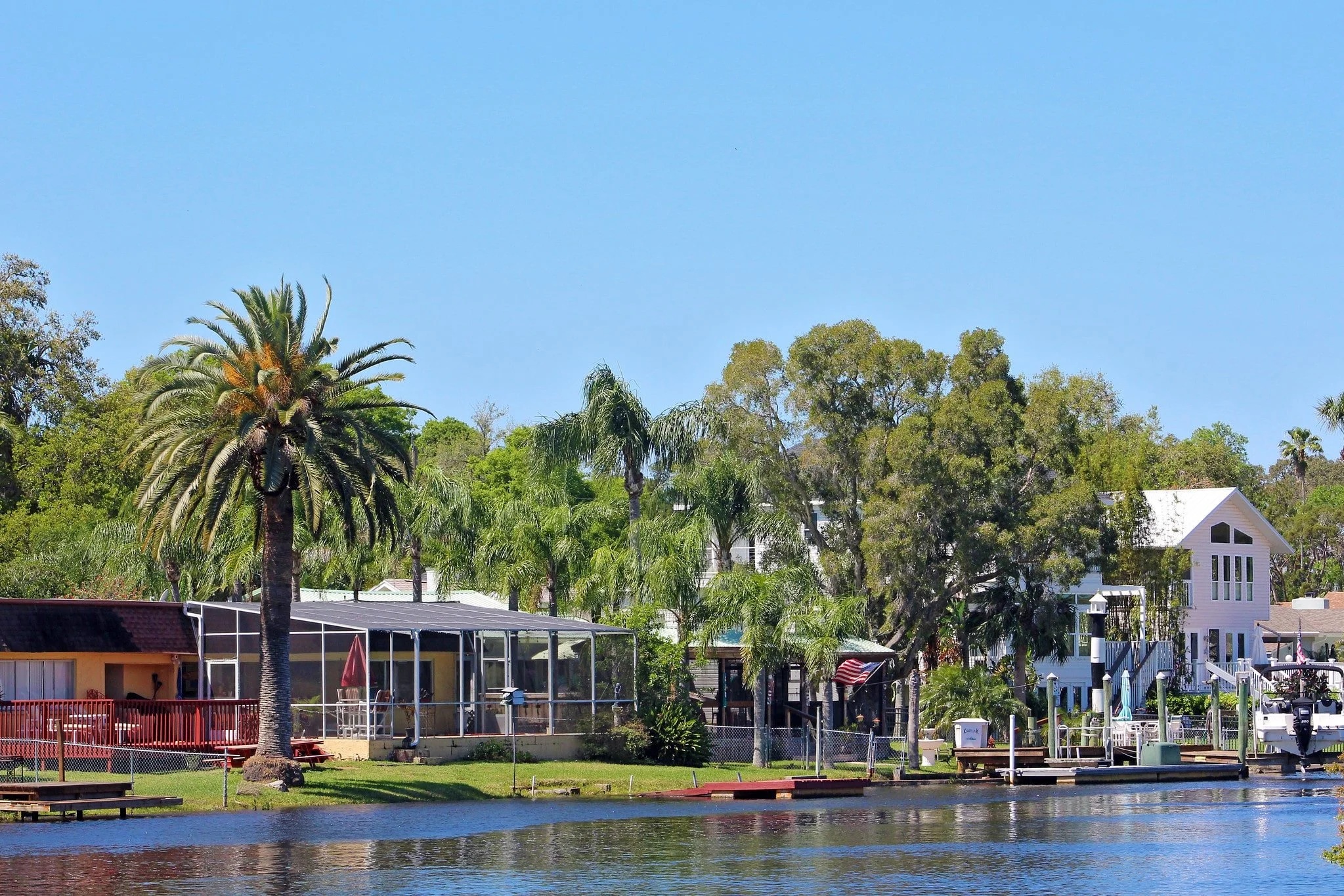 Scenic view of the Pithlachascotee River in New Port Richey, representing the peaceful local environment where Everthrive Counseling provides virtual EMDR sessions for trauma recovery