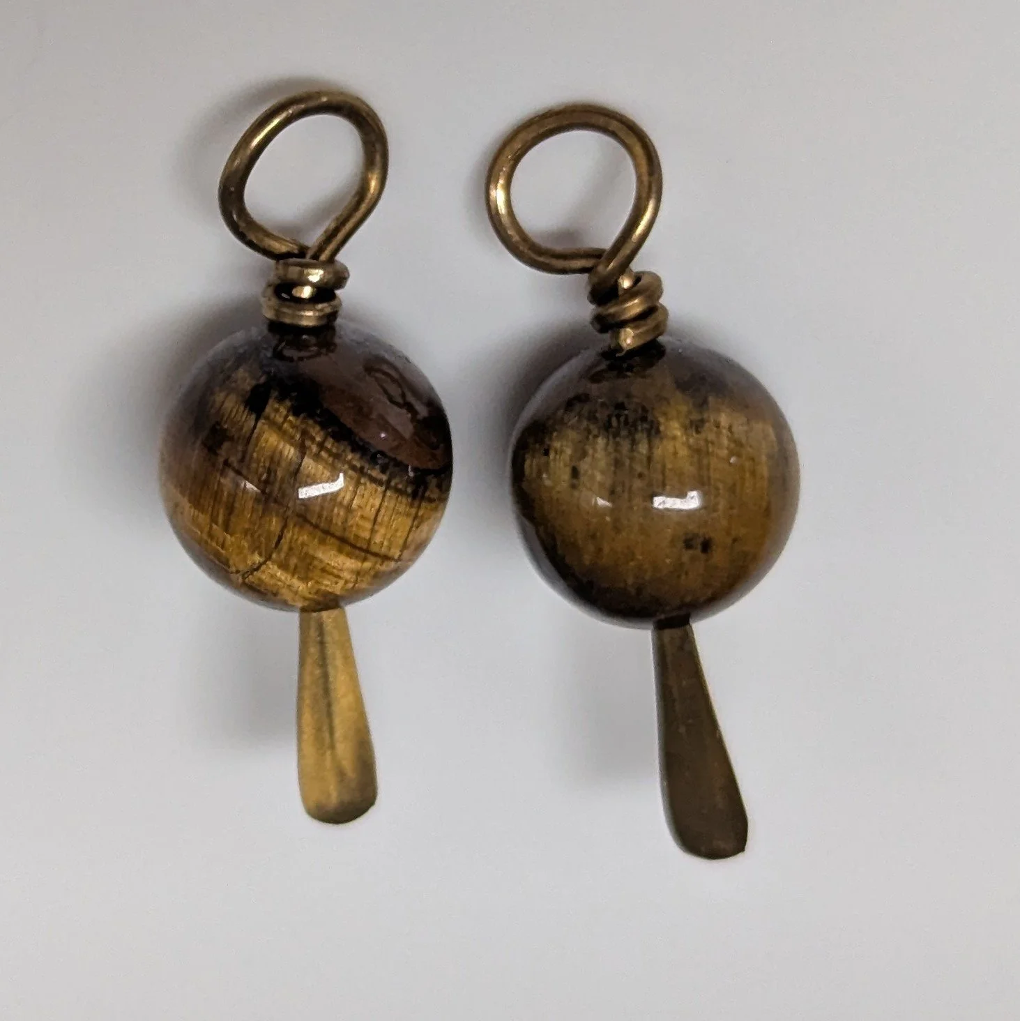 Tiger Eye Round Dangle (regular or red)- Embrace Your Season Collection