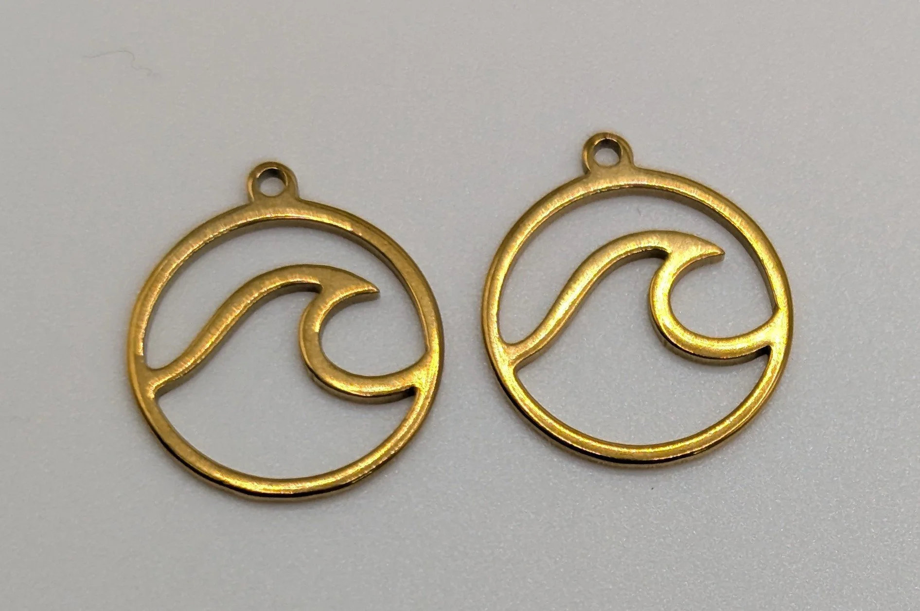 Embrace Your Season Dangles- Gold Wave
