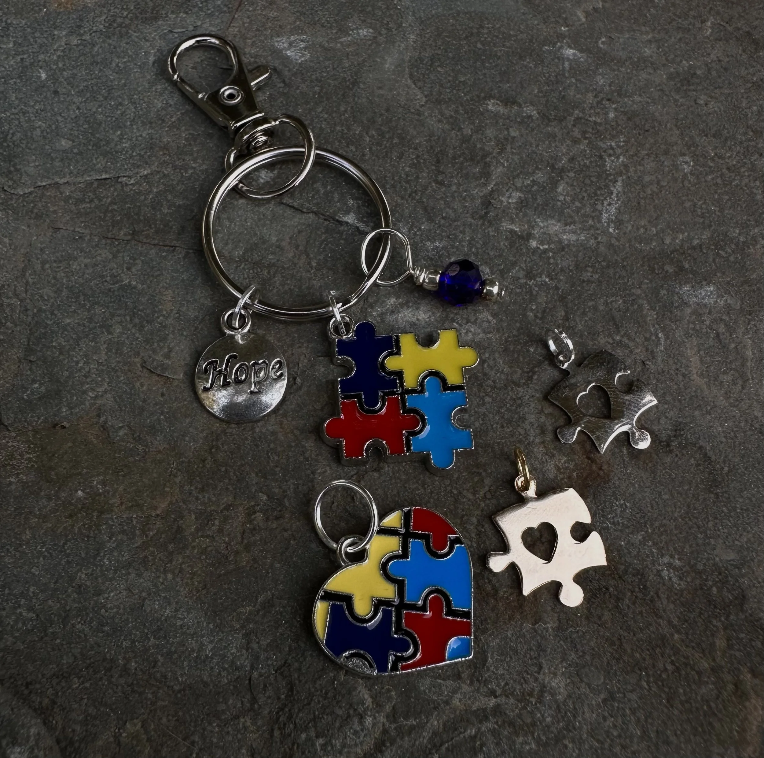 The ISAAC Foundation Autism Awareness Keychain/Bag Charm