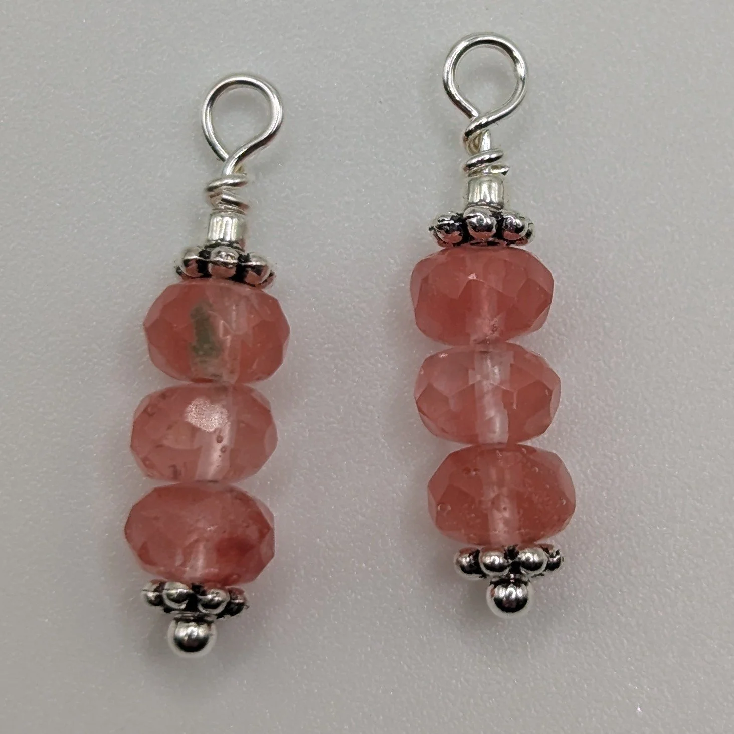 Cherry Quartz Dangles- Embrace Your Season Collection
