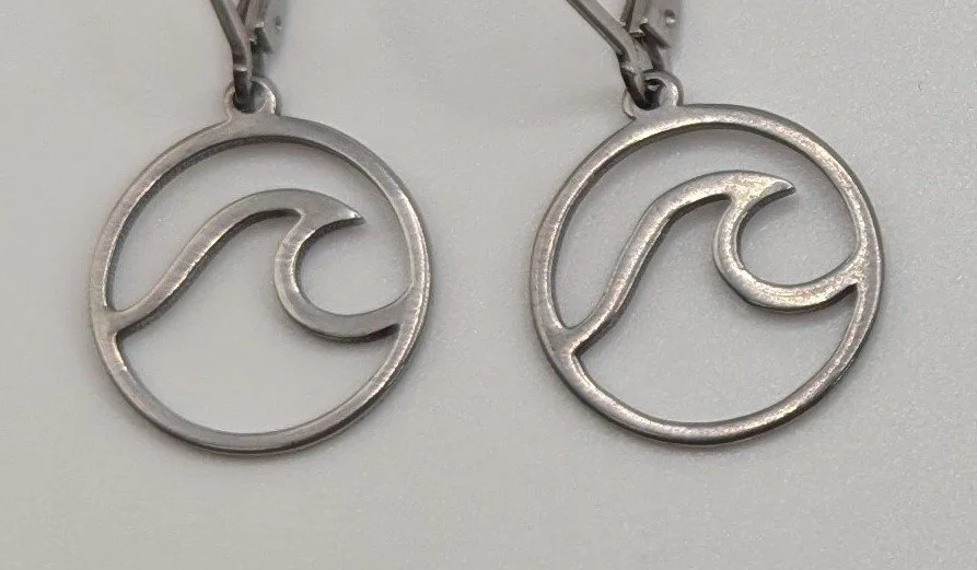 Embrace Your Season Dangles- Silver Waves