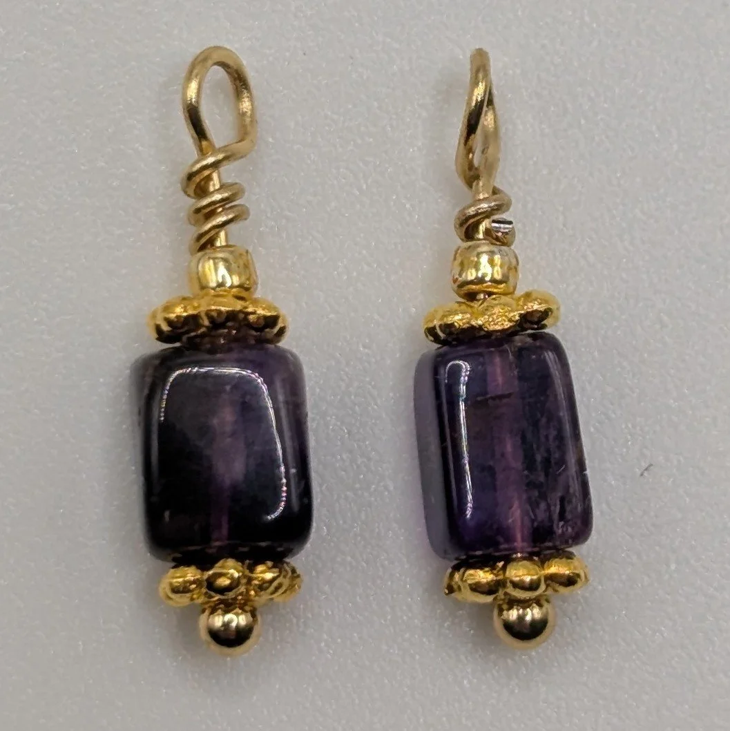 Amethyst Rectangle, dainty- Embrace Your Season Collection