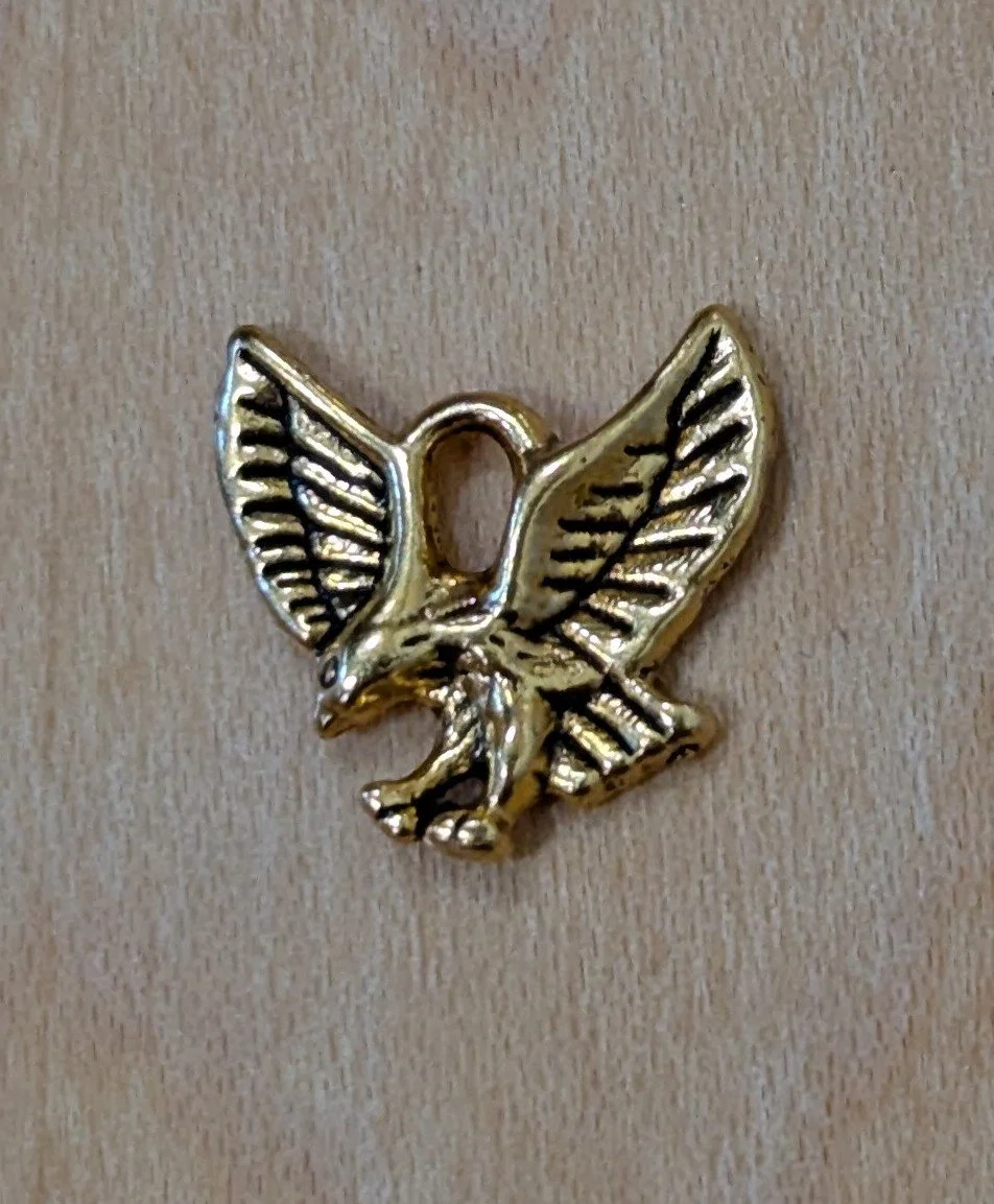 Golden Eagle Charm