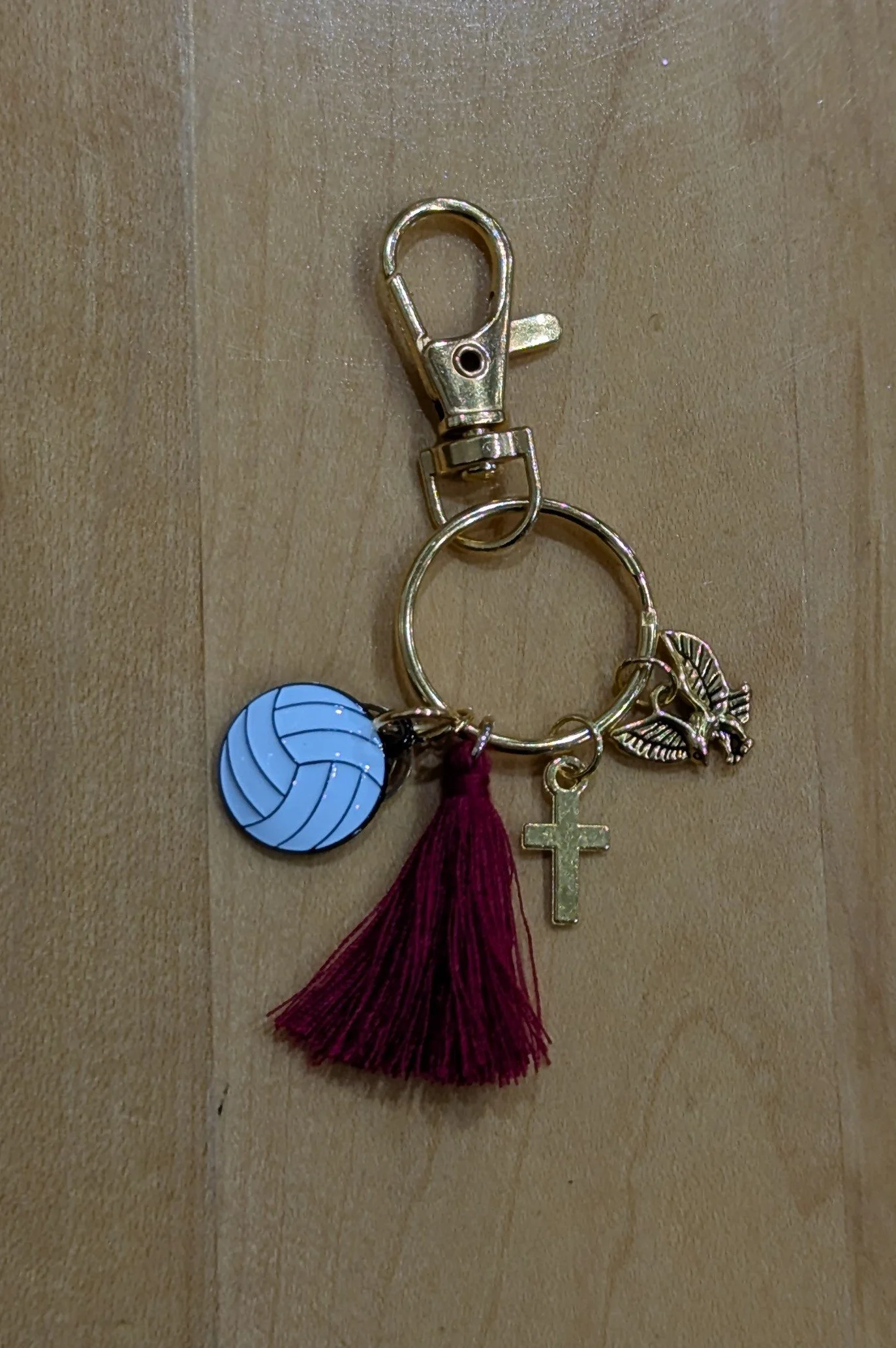 Spokane Athletic Co-Op Keychain/Bag Charm- volleyball