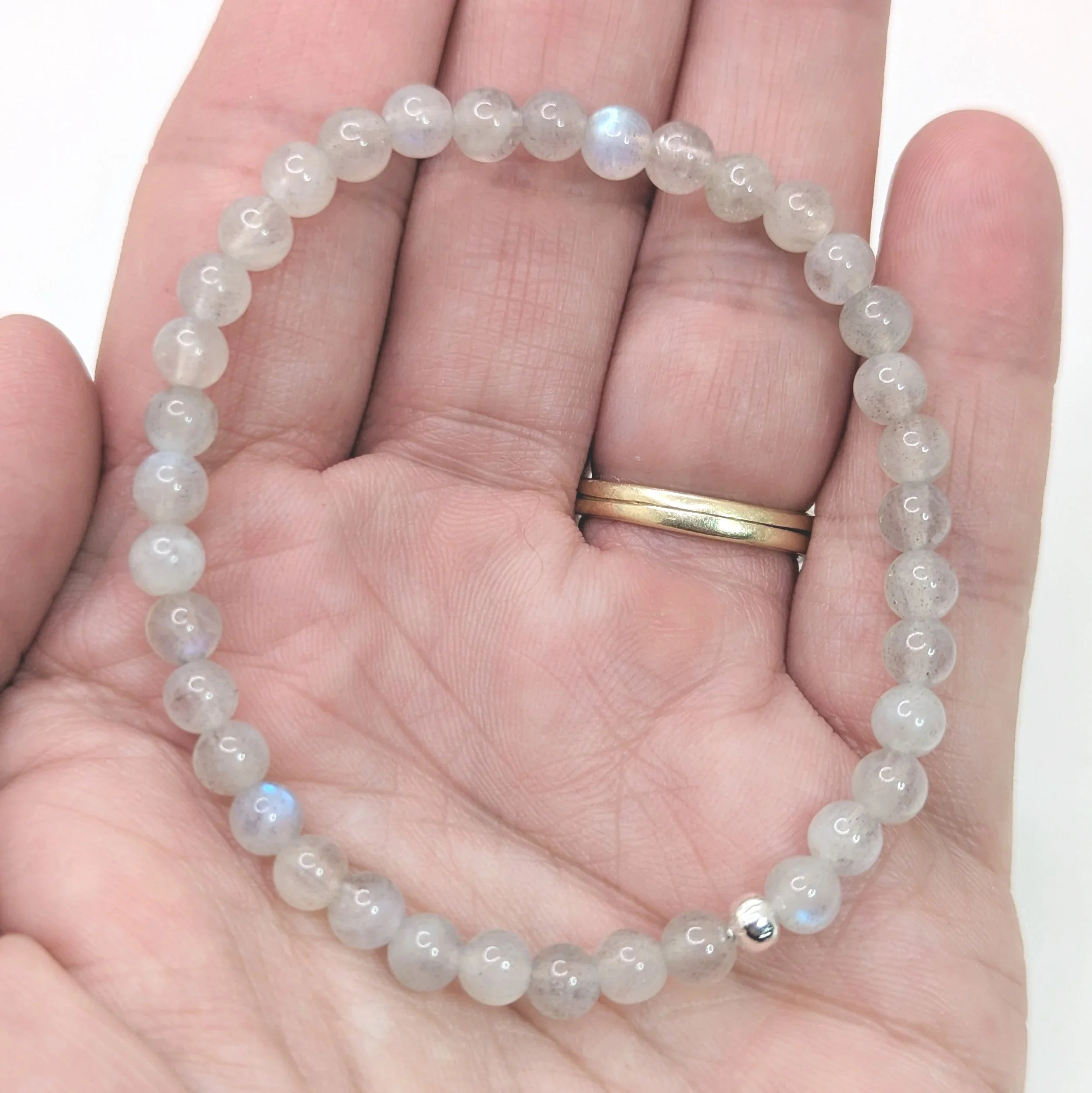 Joy in Trials Stretch Bracelet- Round Beads