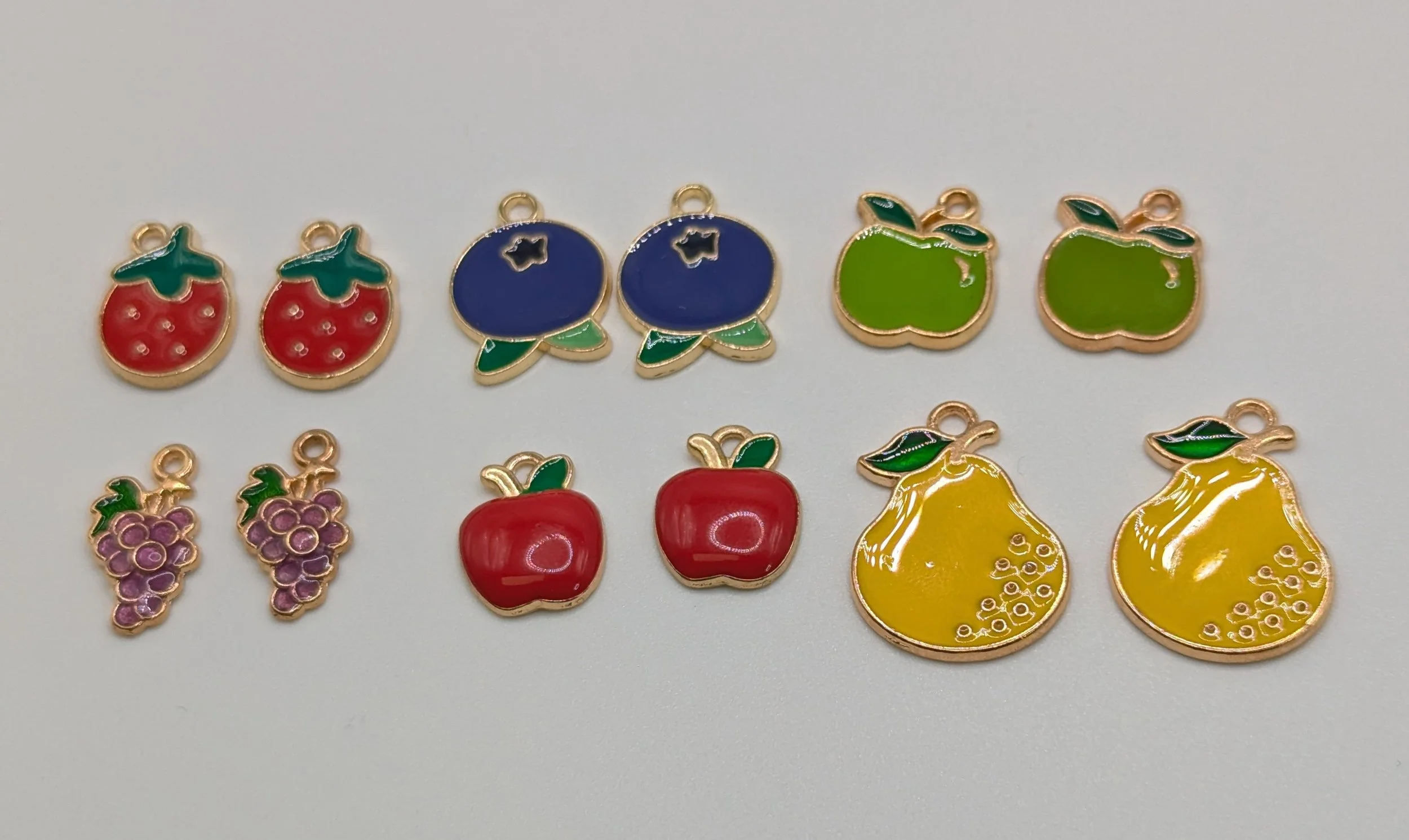 Embrace Your Season Dangles- Enamel Fruit