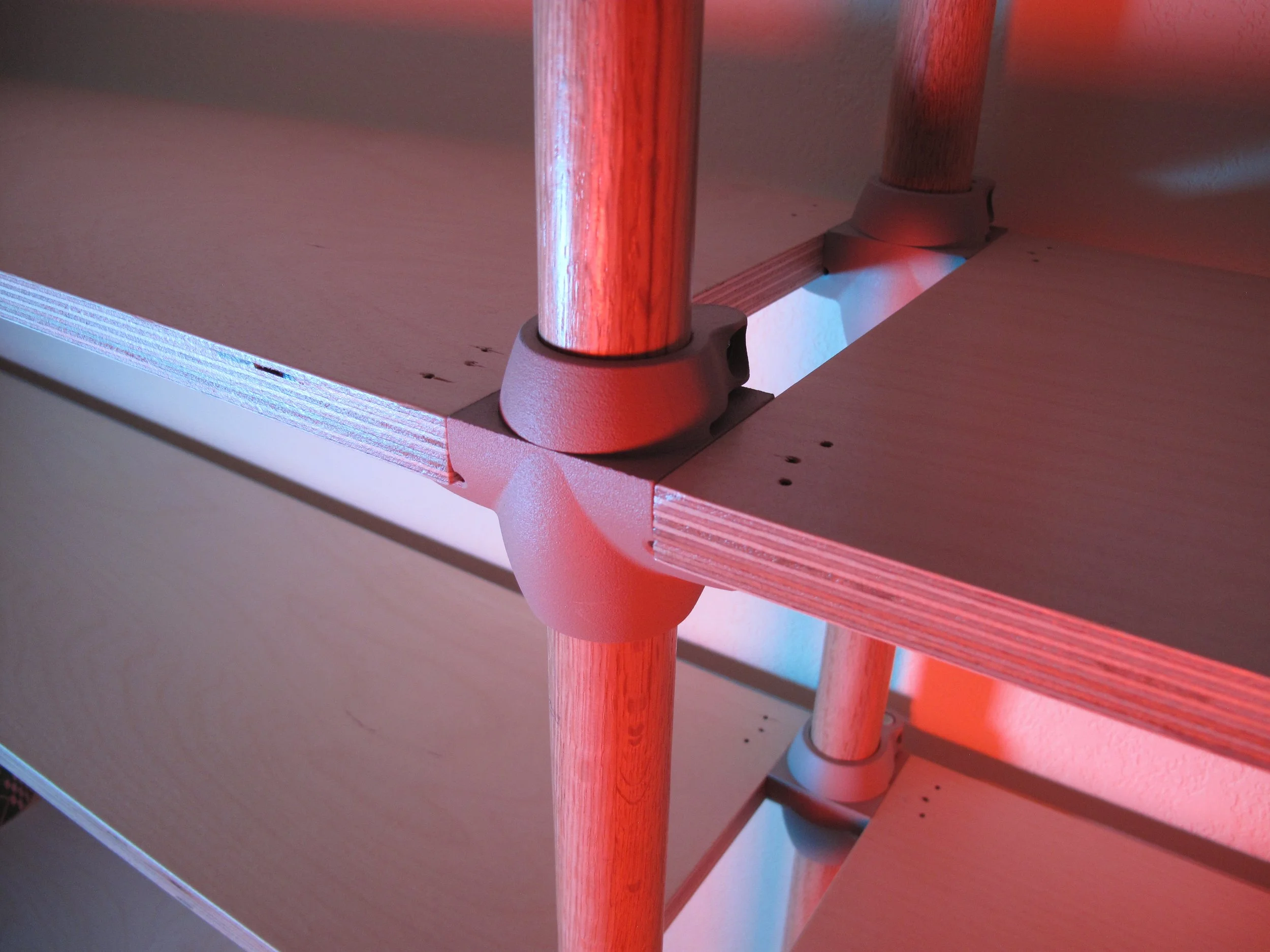 3D printed skeleton bookcase