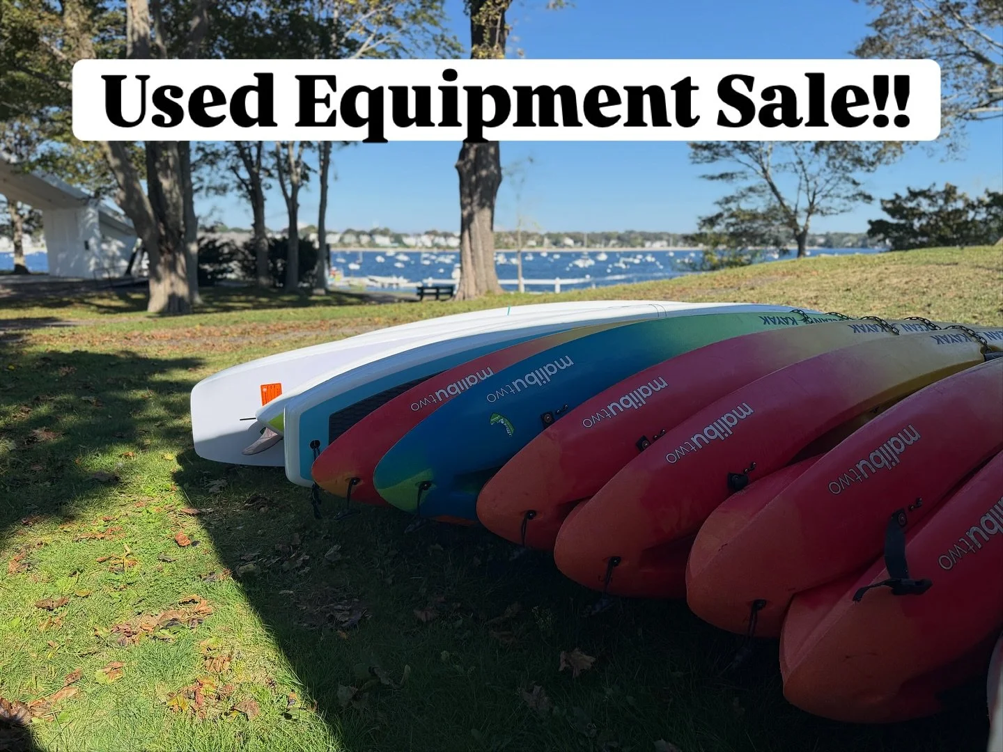 🚨 Used Gear Sale This Weekend! 🚨

Kayaks starting at $399, paddleboards as low as $299, plus paddles &amp; life jackets from just $10. 🛶✨

We&rsquo;ll even have a small freebie pile&mdash;gear that&rsquo;s been on plenty of North Shore adventures 