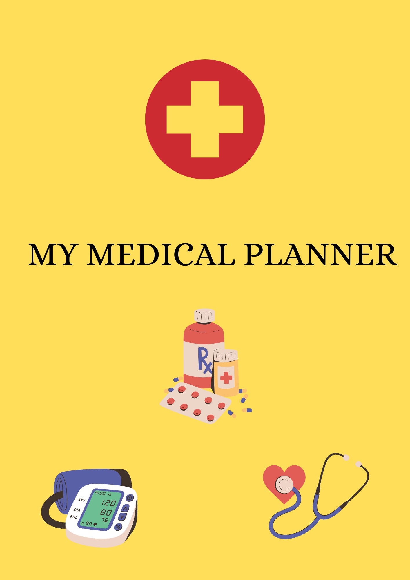 My Medical Planner - Instant Full Color Digital Download