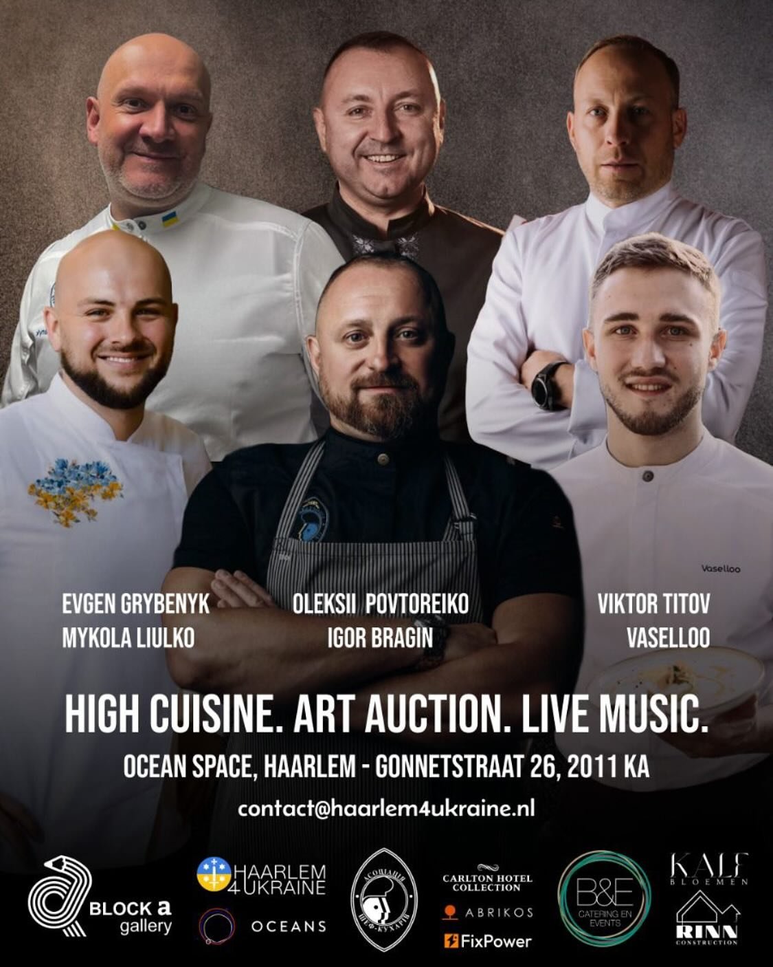 The Art of Taste &ndash; Благодійна вечеря на підтримку України  17 травня 2025 | Гарлем | Hosted by @oceanshaarlem (Gonnetstraat 26, Haarlem) | Організатори: @vaselloo у співпраці з @haarlem4ukraine та @blockagallery 

Щиро запрошуємо вас на The Art