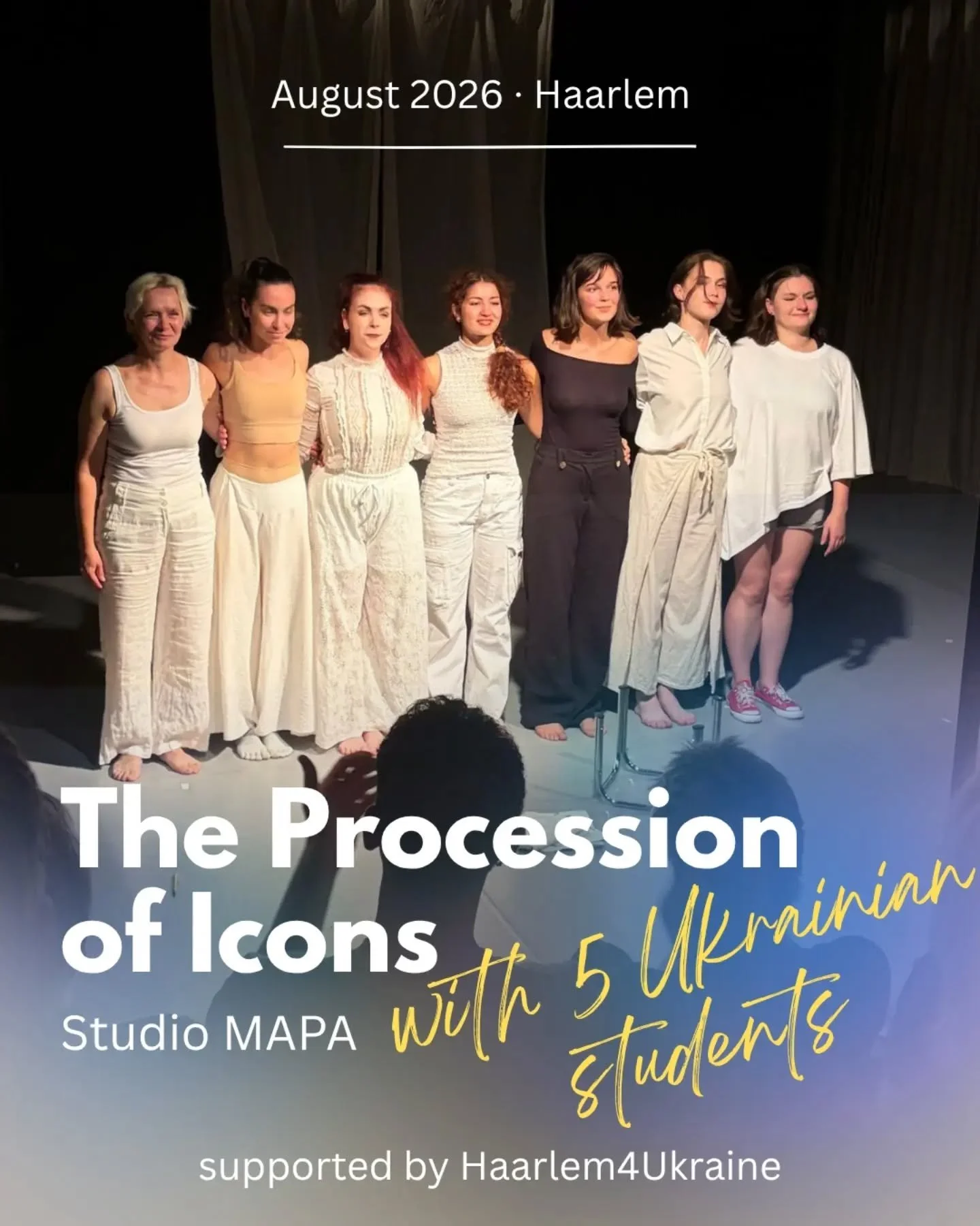 This August, we again were proud to support The Procession of Icons of Moving Academy for Performing Arts (MAPA) - a summer residency that brought talented young Ukrainian artists to Haarlem for the entire month.

Together with MAPA&rsquo;s Dutch art