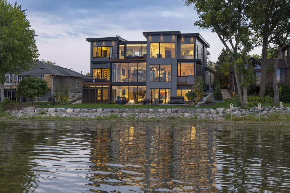 Medicine Lake Contemporary — Twin Cities Custom Home Builder Mark D. Williams Custom Homes