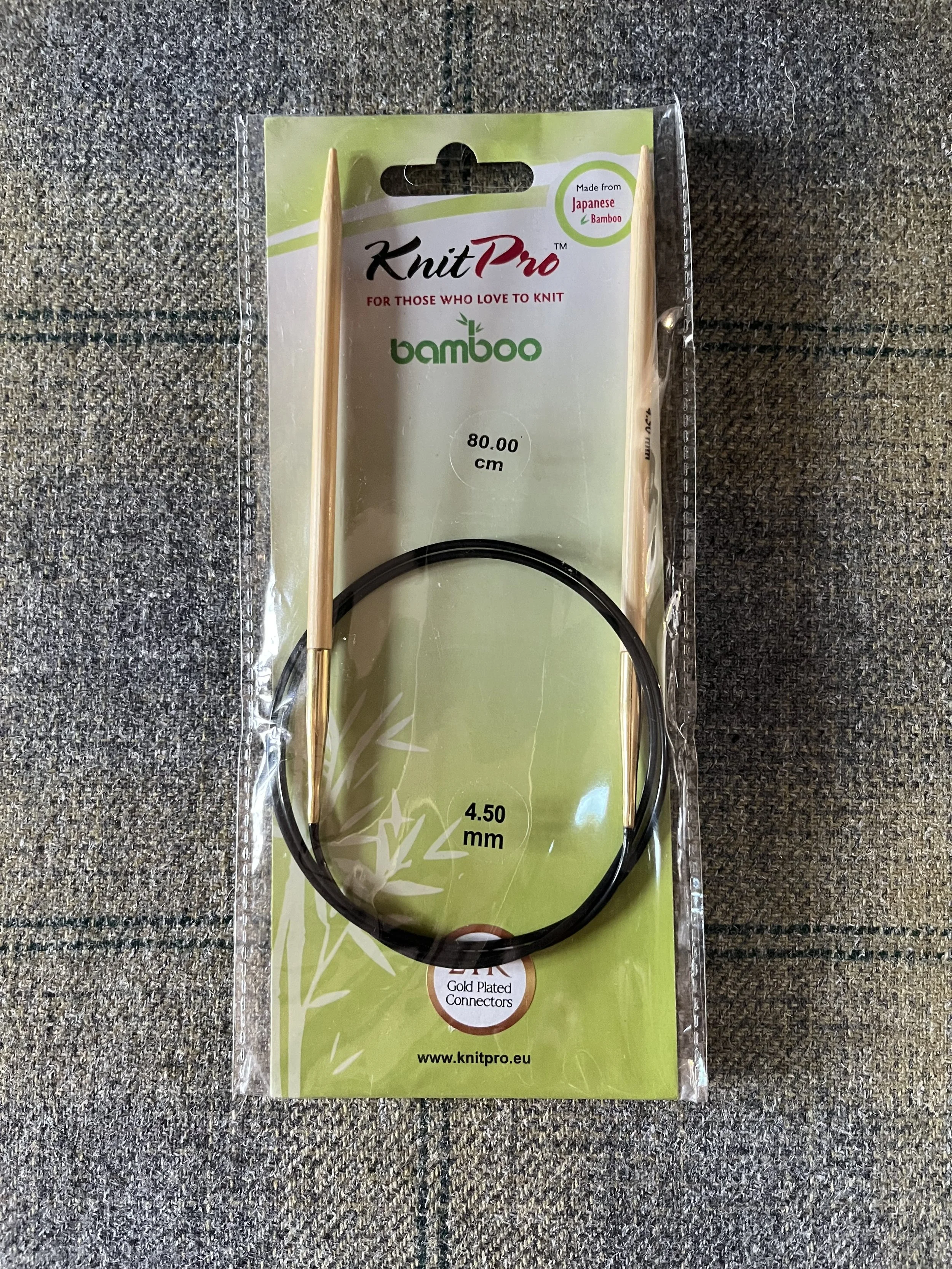 Addi Bamboe rondbreinaalden 80 cm 4,5 mm / aiguilles à tricoter circulaires 80 cm 4,5 mm