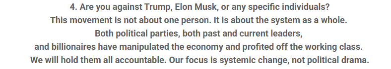  I wonder what was so hard about saying “Yes I’m against Trump and Musk as well as others”? 