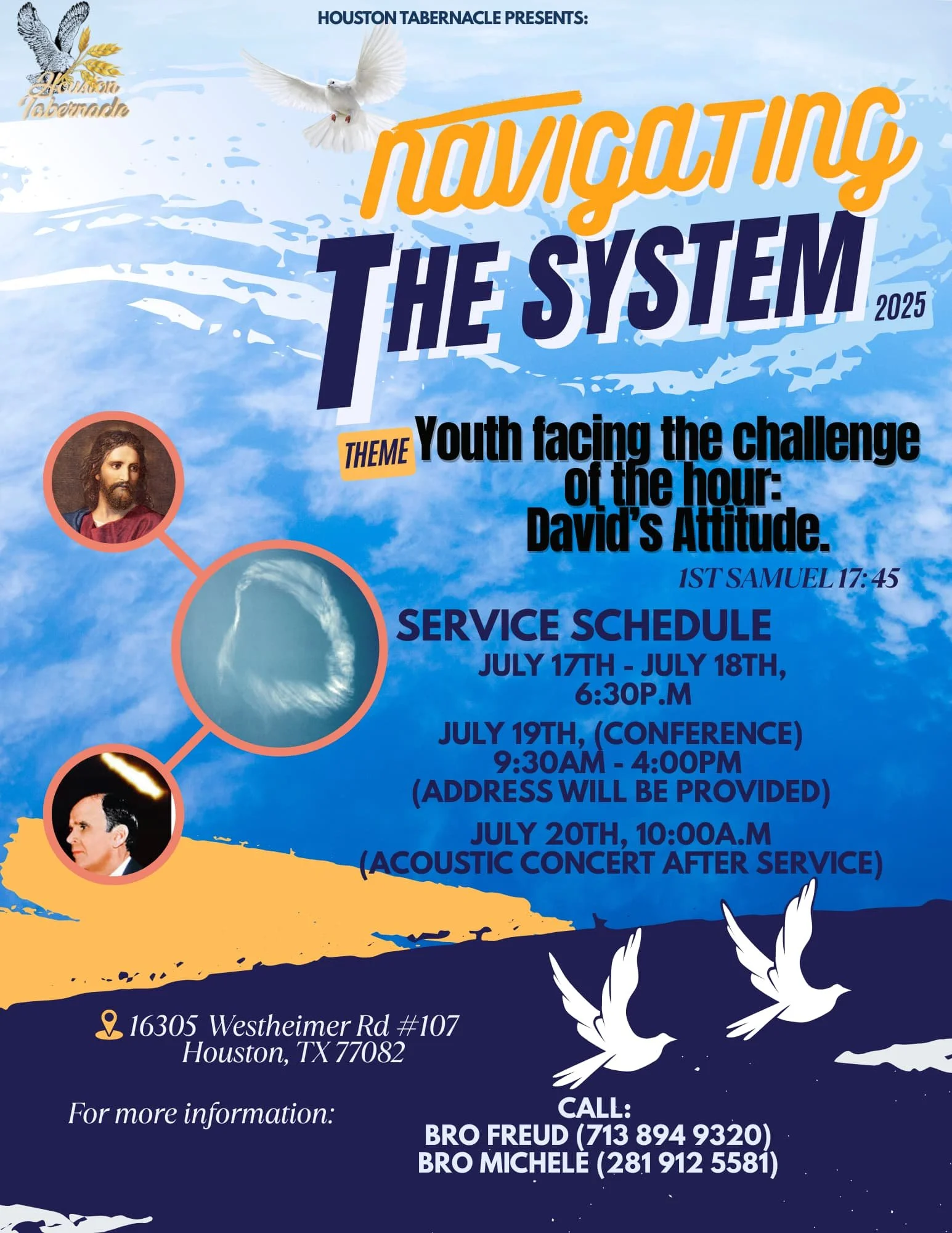 Navigating The System . Theme: Youth facing the challenge of the hour: David’s Attitude.