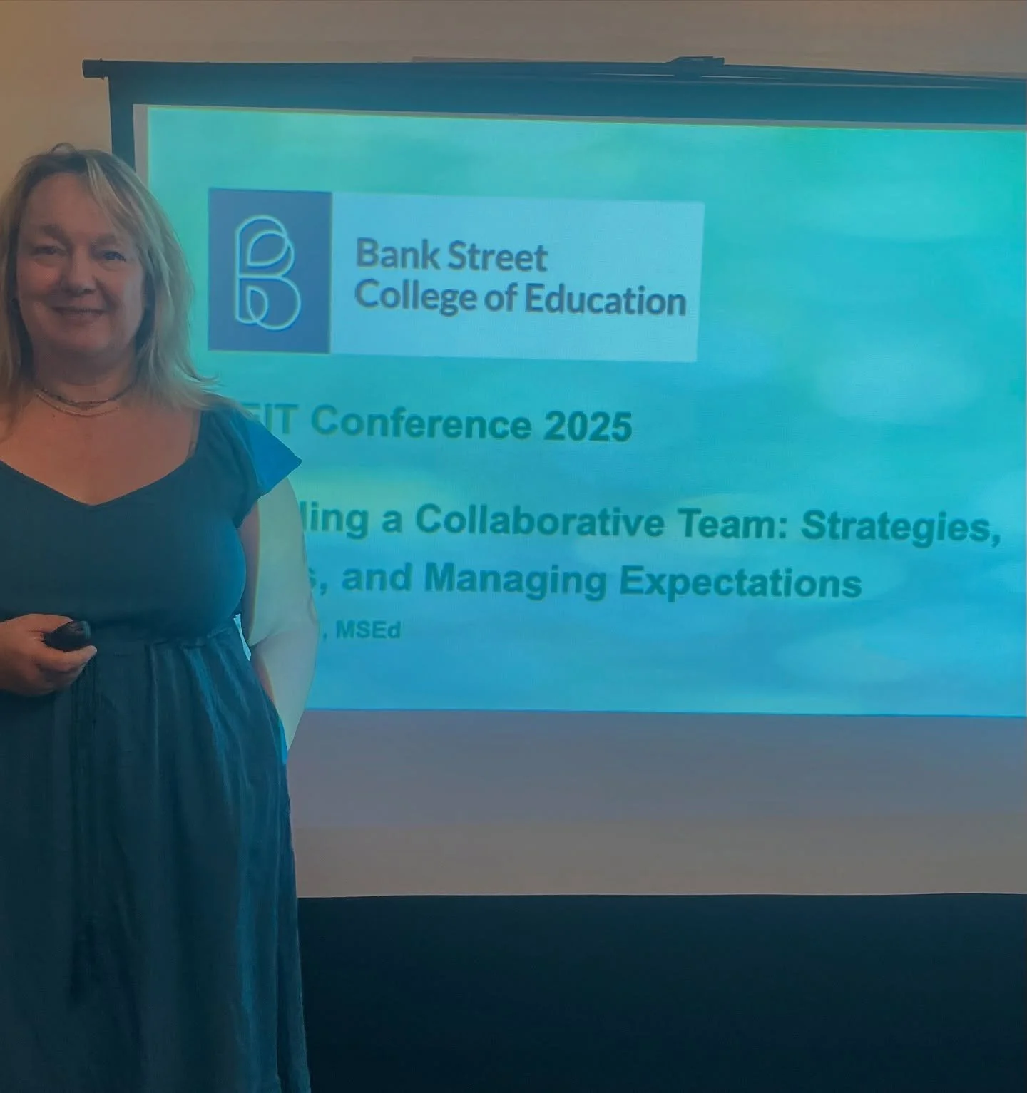 Such fun to be back at #bankstreet , my alma mater, to present at this year&rsquo;s SEIT conference. Early childhood special educators are some of the best people I know. Their enthusiasm today was palpable. @nicolegel65 @hereandnowkids @bankstreetfa