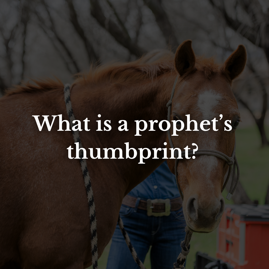 What is a prophet’s thumbprint?