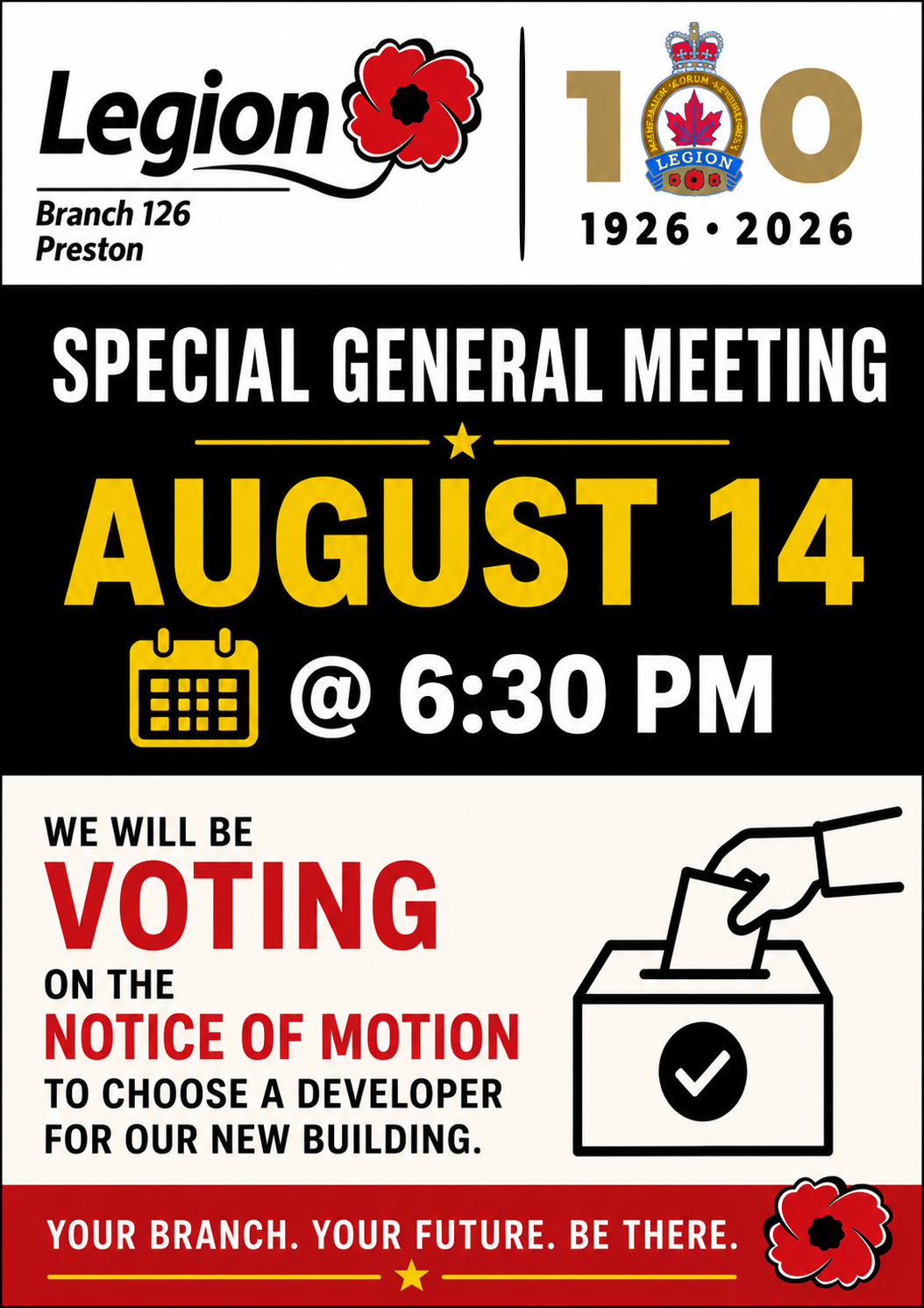 Special General Meeting of the Branch