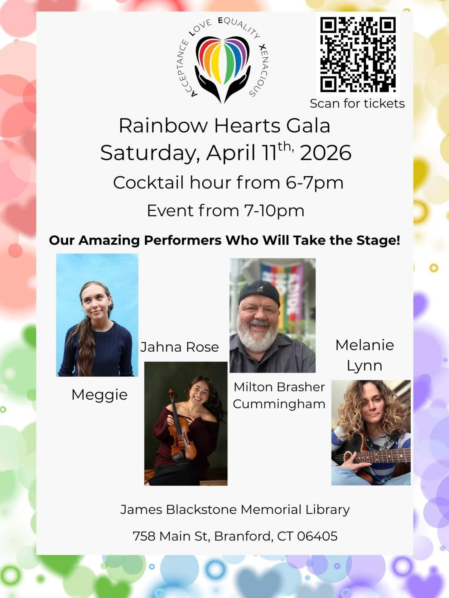 1 WEEK OUT &mdash; April 4
🚨 ONE WEEK AWAY! 🚨

Next Friday night, we gather. We celebrate. We listen to incredible entertainment! We support every person who needs a safe and welcoming space to find their community. 🌈💛

Are you on the list? Ticke