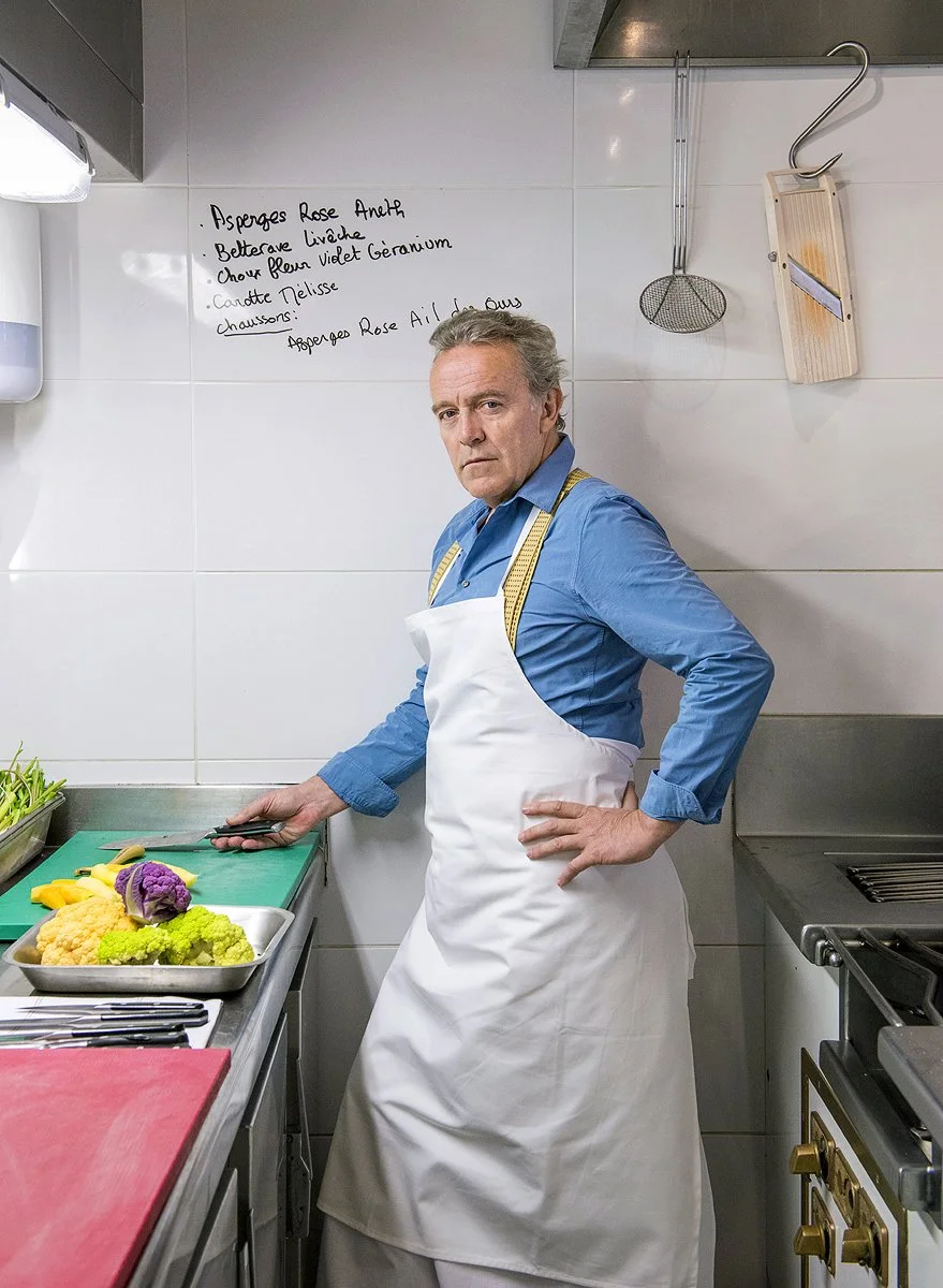 Alain Passard, chef, in his l'Arpège restaurant in Paris, for BLOOMBERG PURSUITS