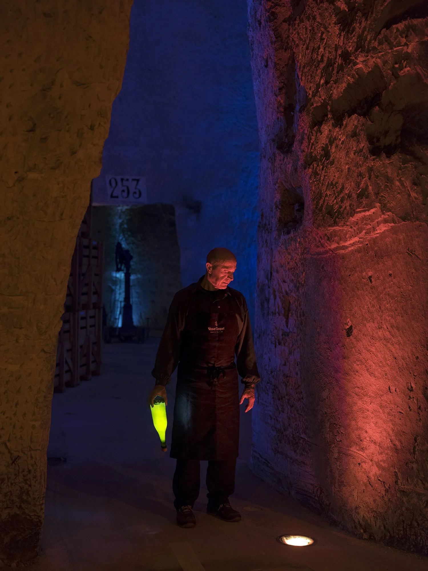 Antoni Menu, "dégorgeur"/cellar worker at Veuve Clicquot, for Moët Hennessy (LVMH)