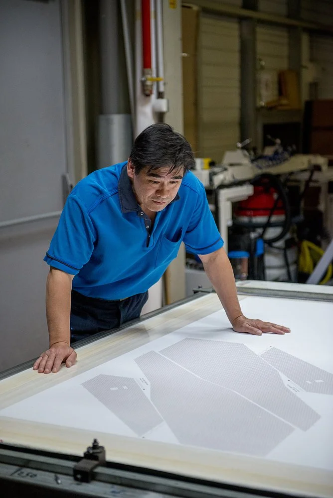 Hermès atelier, tie maker, for BLOOMBERG PURSUITS