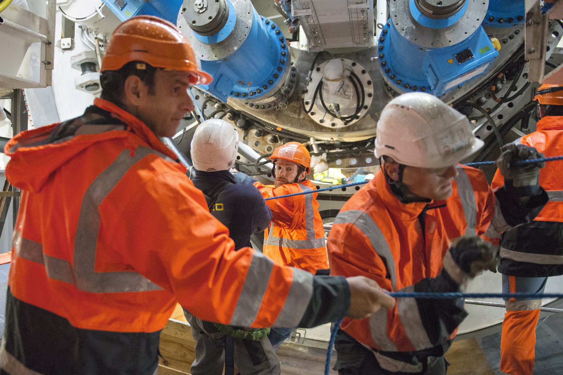 Metro extension (line 13) construction, Saint-Ouen, France, for Bouygues Travaux Publics
