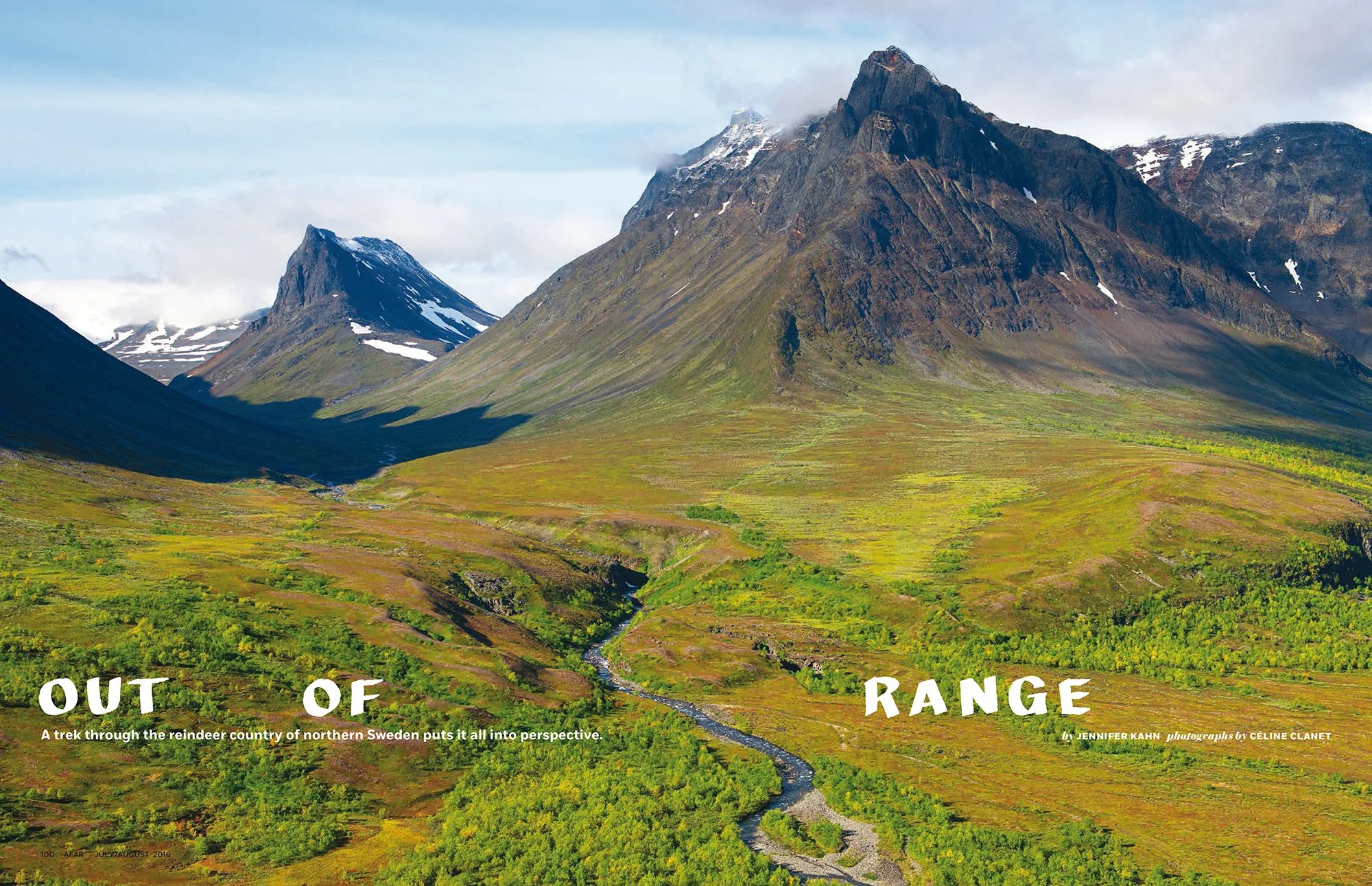 The Kungsleden trail, swedish Lapland, for AFAR