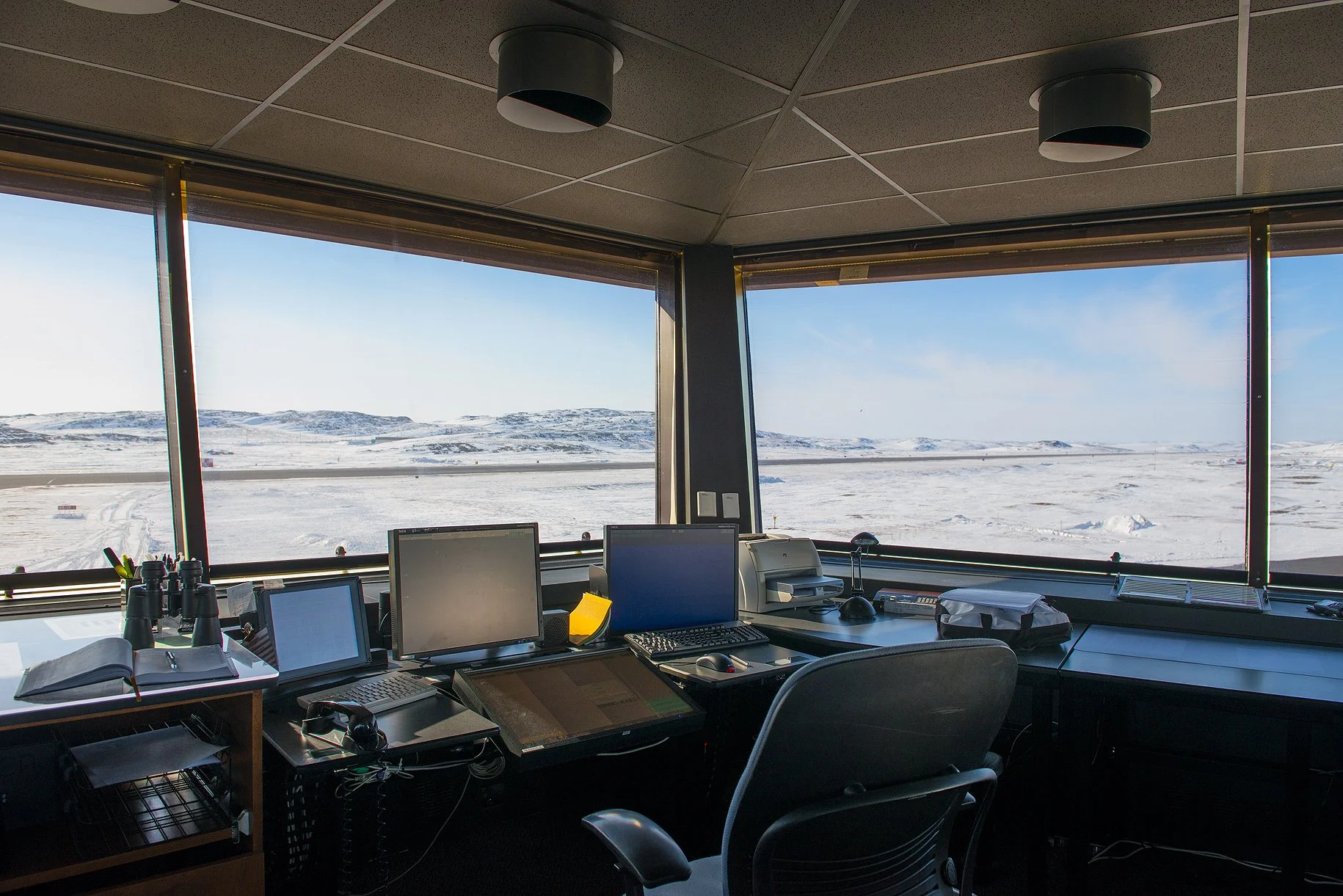 Iqaluit airport construction, Nunavut, Canada, for Bouygues Building Canada