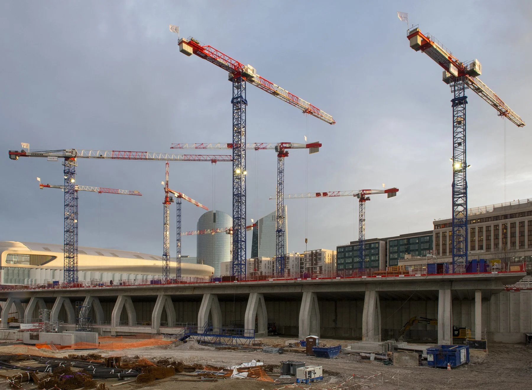 "L'Archipel", two-years assignment from VINCI Group, construction of their new headquarters in Nanterre, France