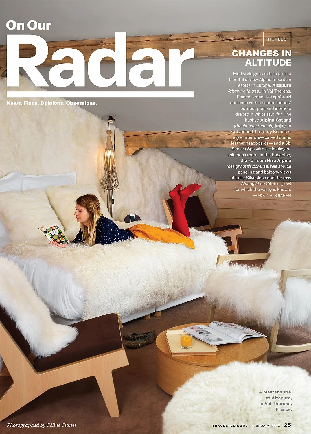 Altapura Hotel in Val Thorens, french Alps, for TRAVEL+LEISURE