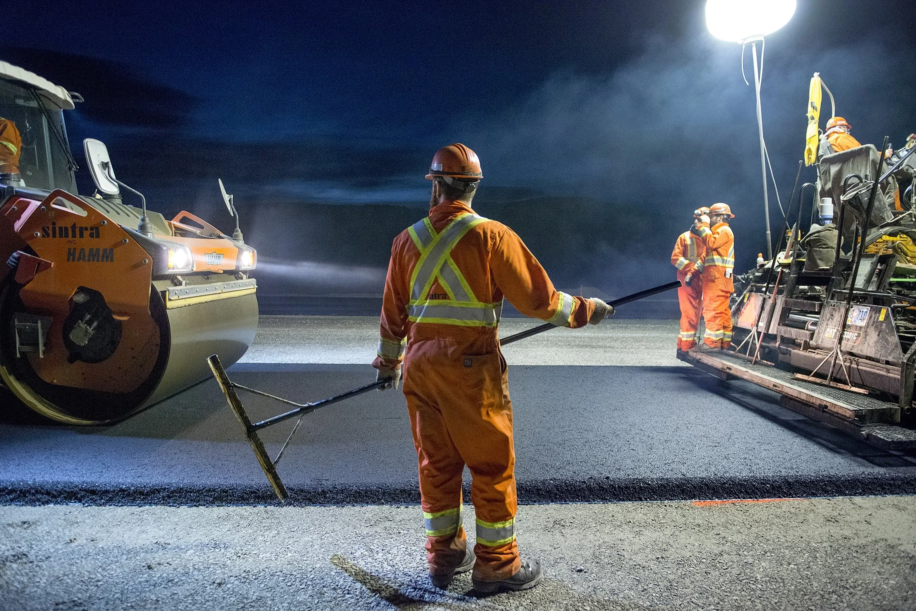 Iqaluit airport construction, Nunavut, Canada, for Bouygues Building Canada