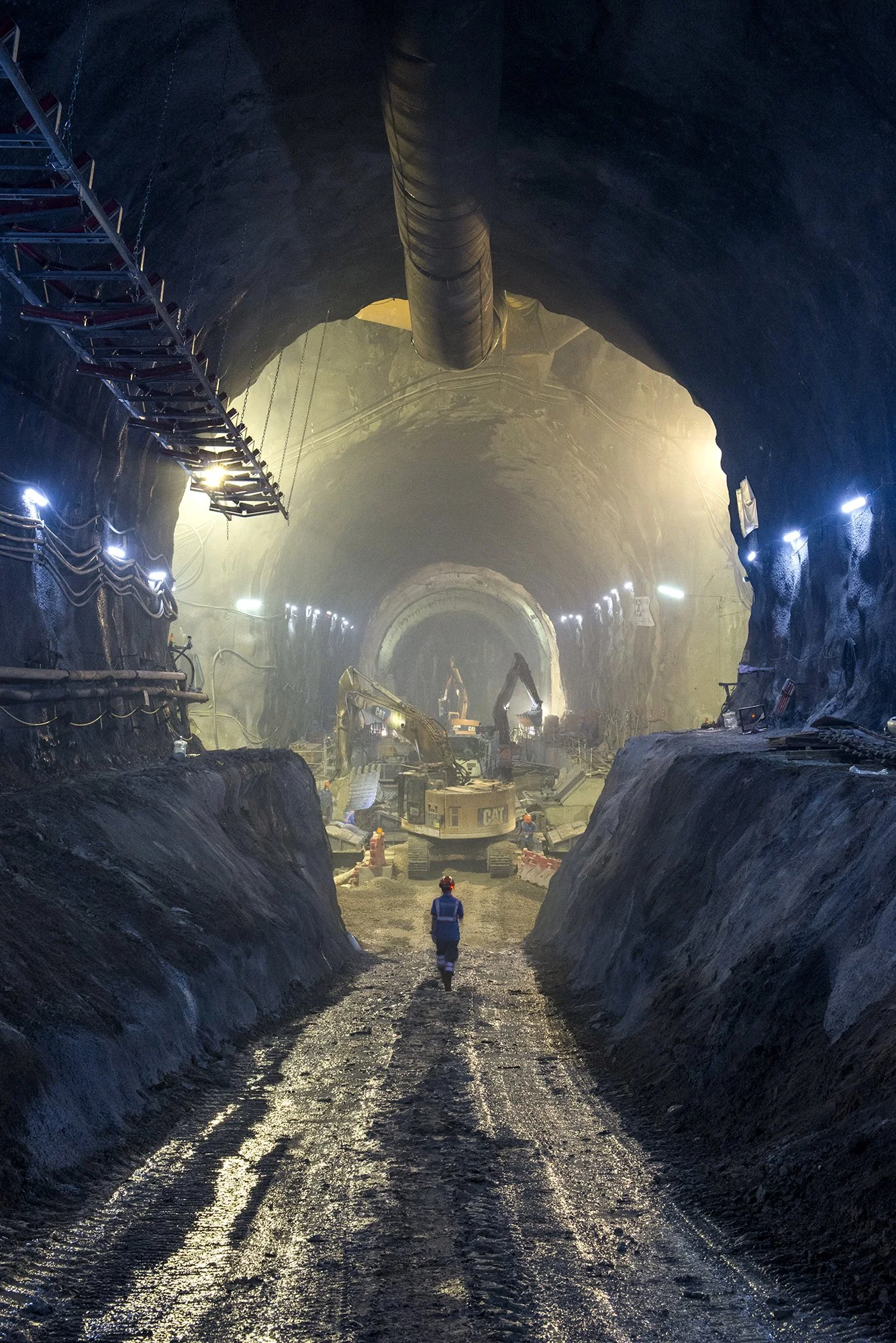 Liantang tunnel construction, at the China-Hong Kong border, for Bouygues TP/Dragages HK