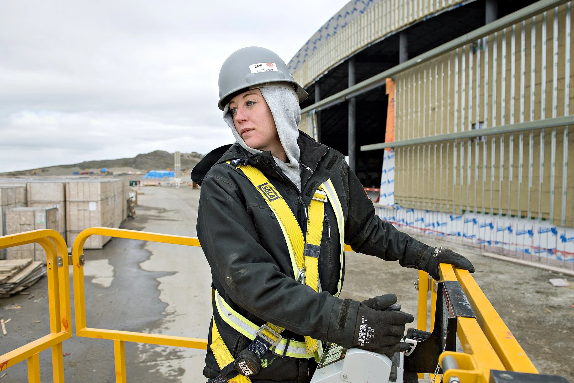 Iqaluit airport construction, Nunavut, Canada, for Bouygues Building Canada