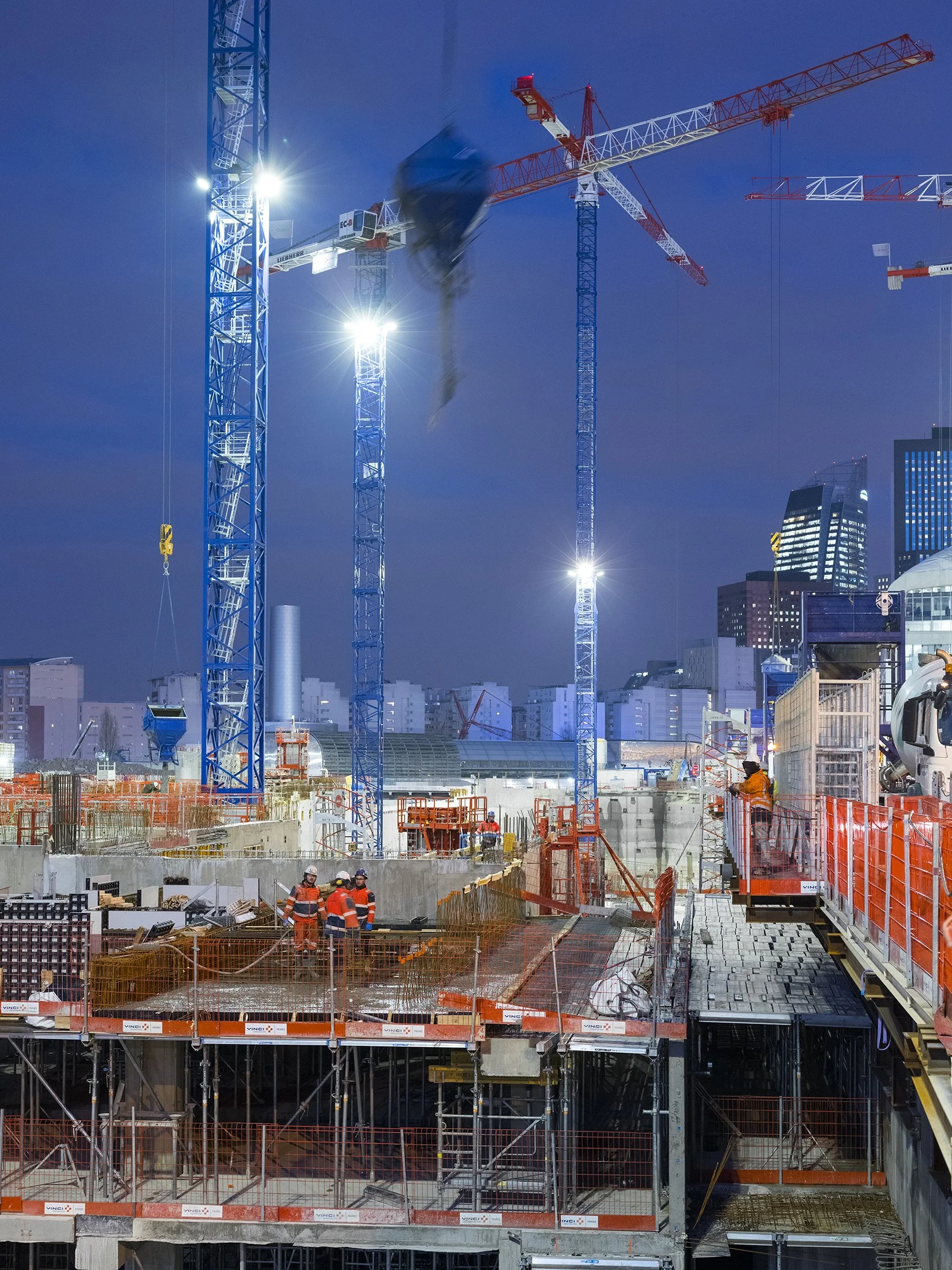 "L'Archipel", two-years assignment from VINCI Group, construction of their new headquarters in Nanterre, France