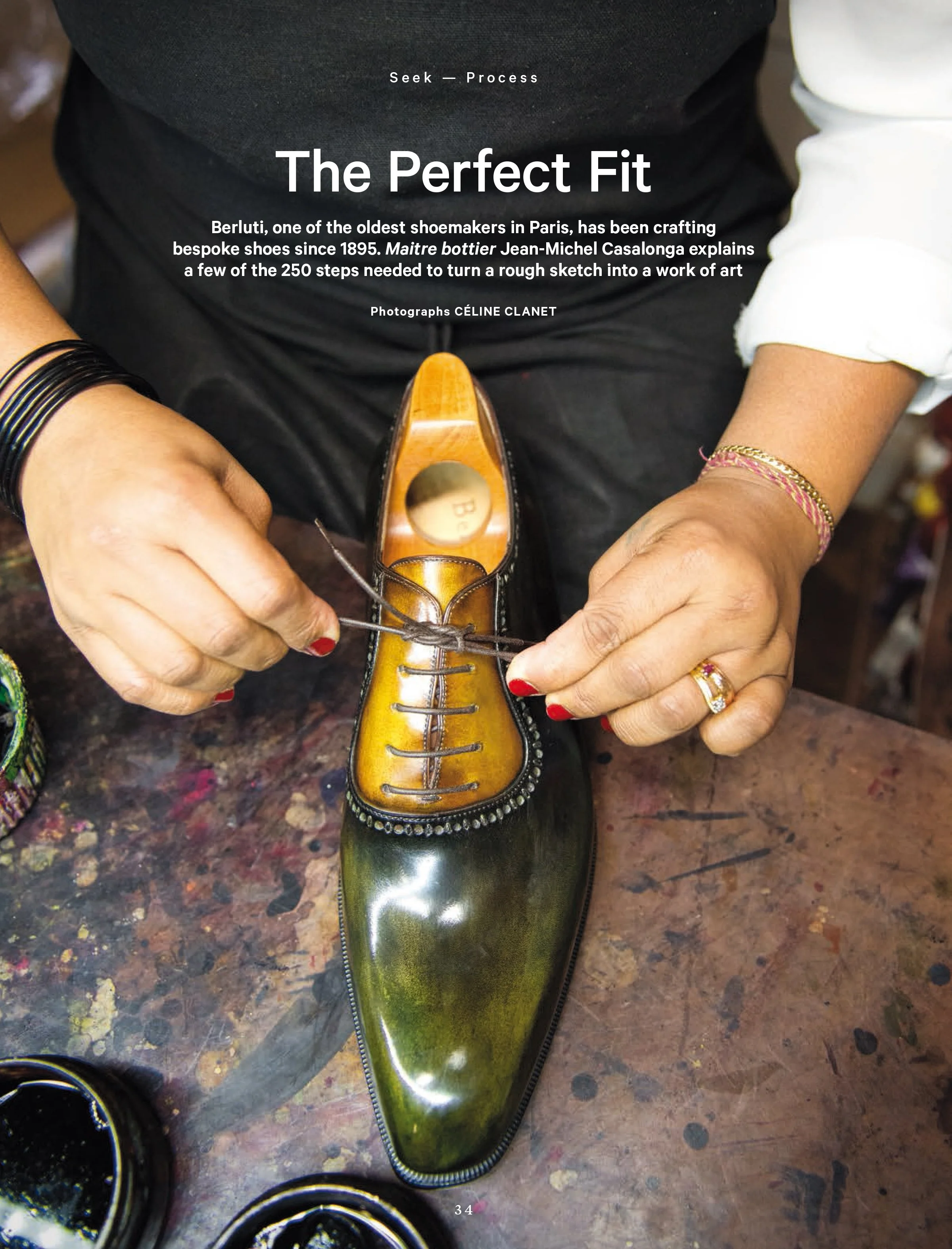 Berluti's atelier in Paris, for BLOOMBERG PURSUITS