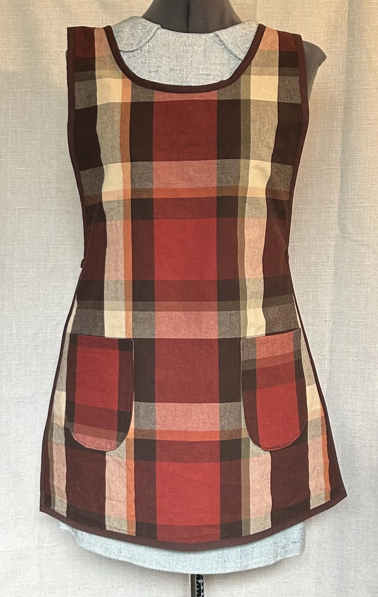 1950's Tunic Apron: Plaid or What?