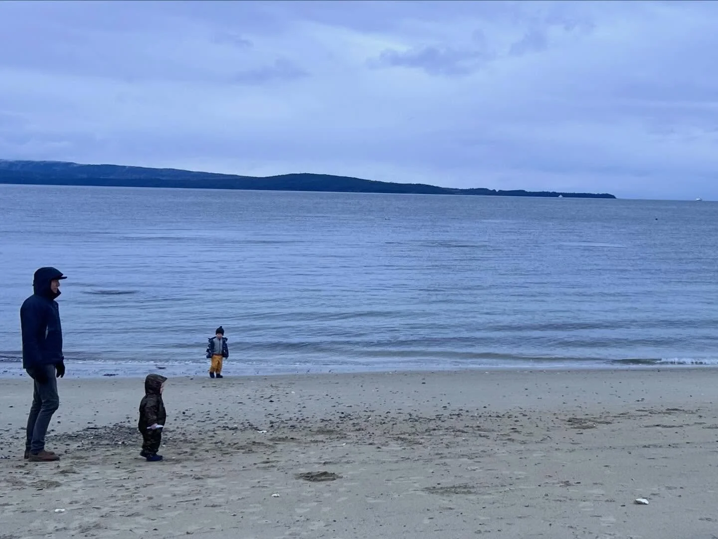 A beach day, but make it West Coast winter