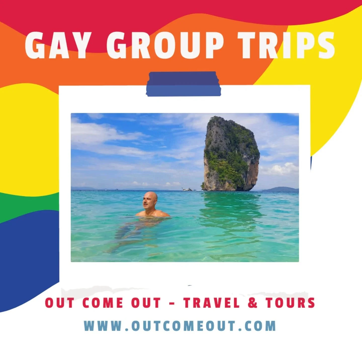 🏳️&zwj;🌈 At Out Come Out, we put together amazing group trips you&rsquo;ll definitely want to join. 

Travel easy, with everything taken care of &mdash; and meet great new people along the way. 😎 

Check out www.outcomeout.com and pick your next a