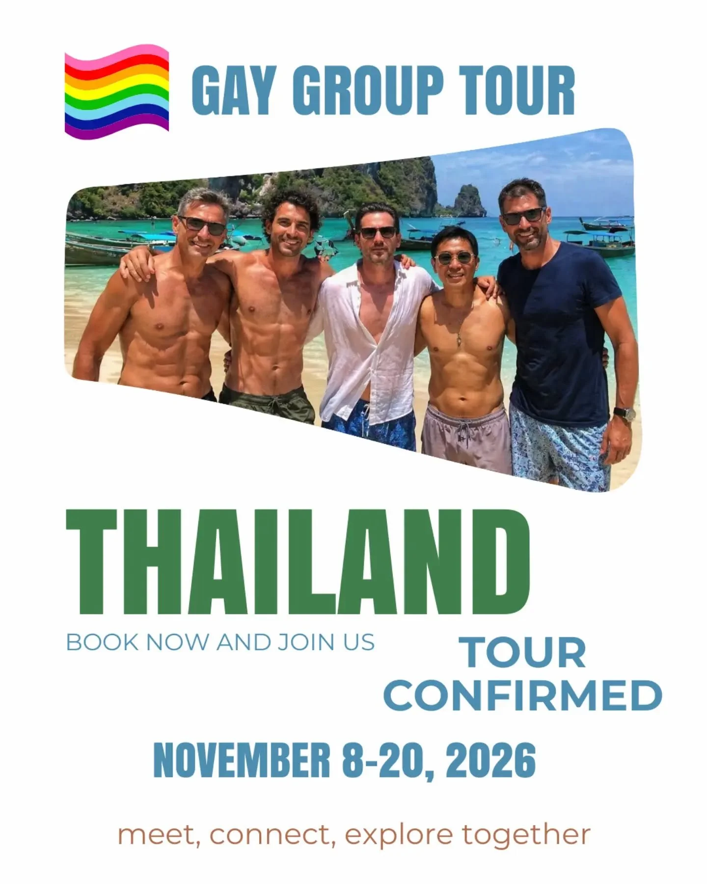 ✈️ Thailand Group Tour | 8th &ndash; 20th November

The tour is officially confirmed! 🇹🇭
Join an unforgettable group adventure across Thailand, from vibrant cities to tropical paradise.

Travel in a group, meet new people, share experiences, and cr