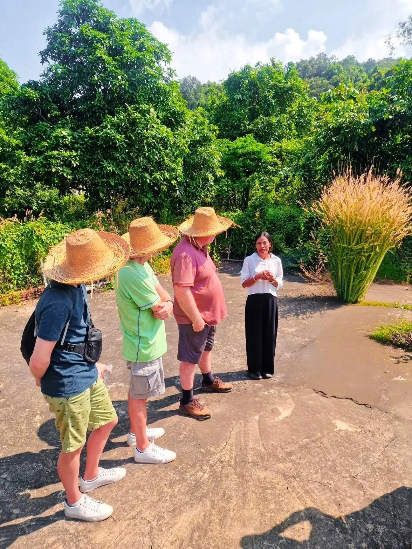 Learning from the best! 🌶️🤠 Here we are, rocking our traditional straw hats while exploring a beautiful pepper farm in Kampot, Cambodia!

 Learning how the world's best pepper is grown directly from the locals was such a cool experience. 🌍✨

And g