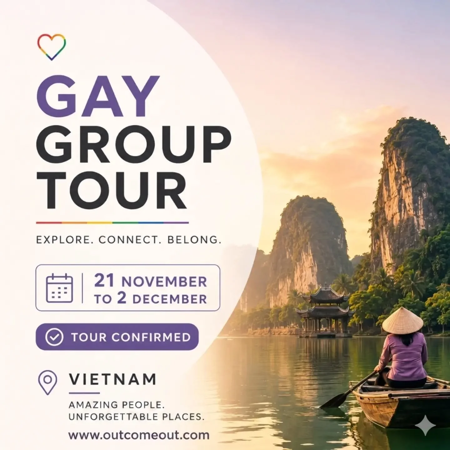 🌏🏳️&zwj;🌈 Vietnam is calling &mdash; and this group tour is officially CONFIRMED! 🇻🇳✨

Ready for an unforgettable adventure through one of Asia&rsquo;s most vibrant and breathtaking destinations? Join us on an incredible journey across Vietnam, 