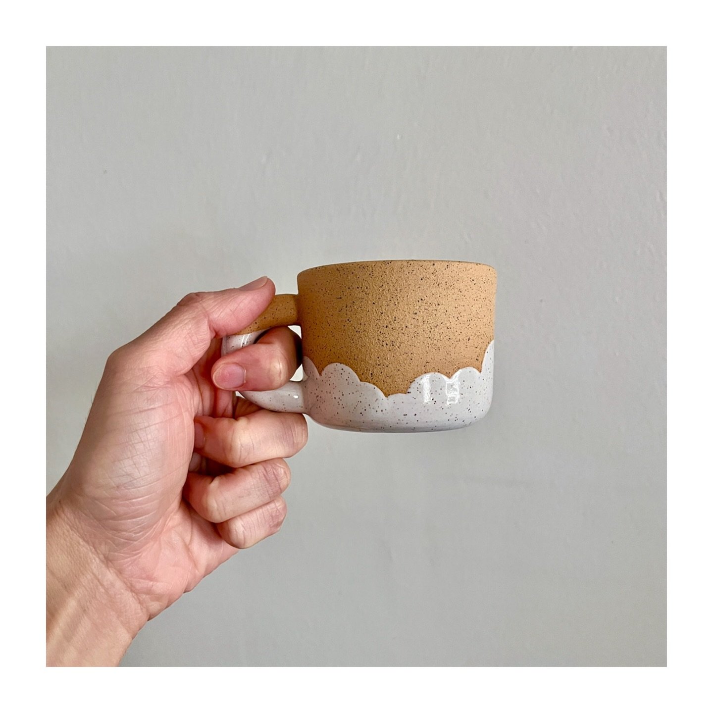 Mini cloud mug ☁️ ☺️ 
.
.
.
#bowlcutceramics #clay #ceramics #ceramicart #contemporaryceramics #kilnfolk #potteryforall #handmadeceramics #pottersofinstagram #pottery #handmade #craft #handcrafted #keramik #bipocartists #ihavethisthingwithceramics #w